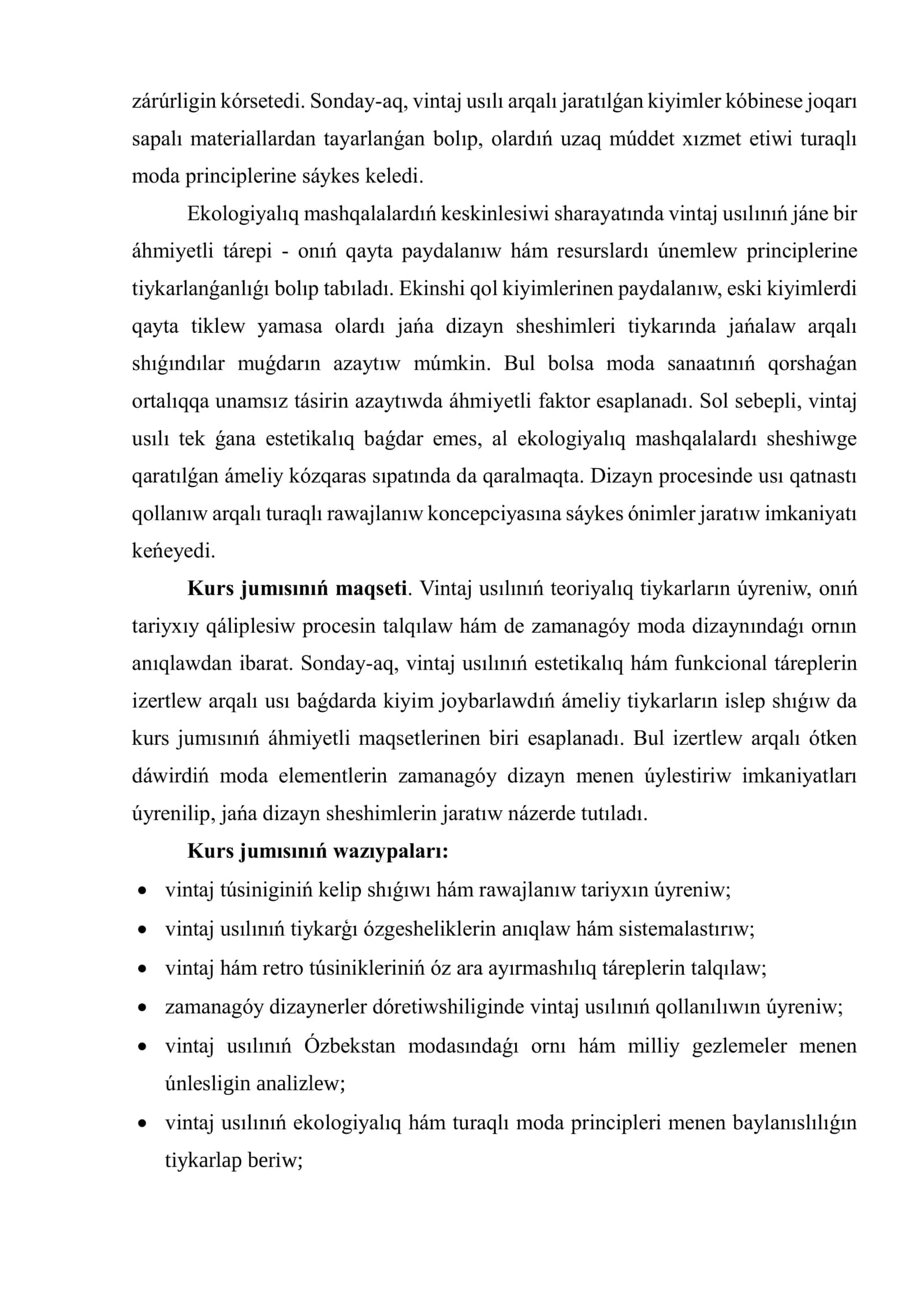 VINTAJ STILINIŃ TEORIYALIQ TIYKARLARI 3