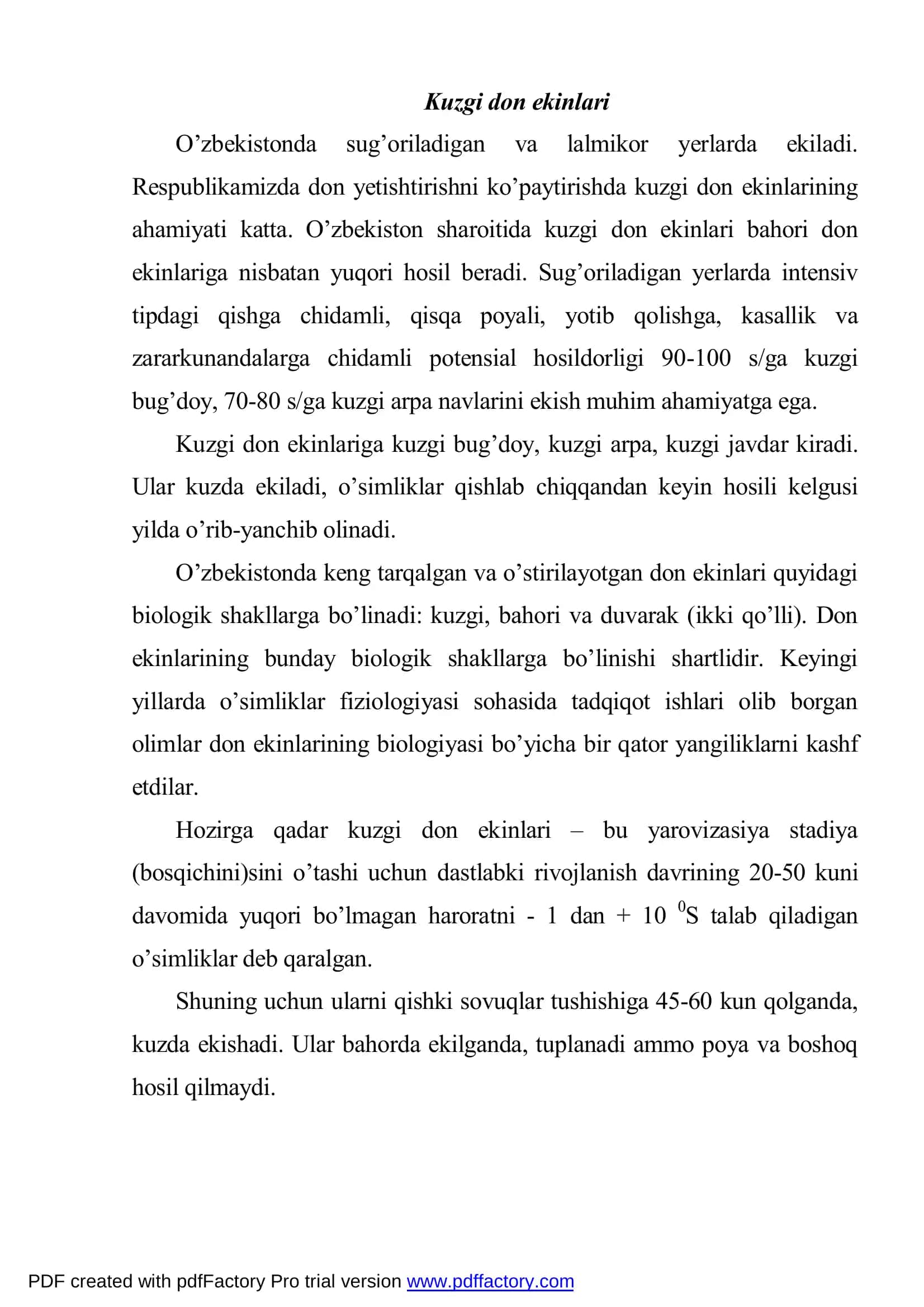 KUZGI DON EKINLARI 3
