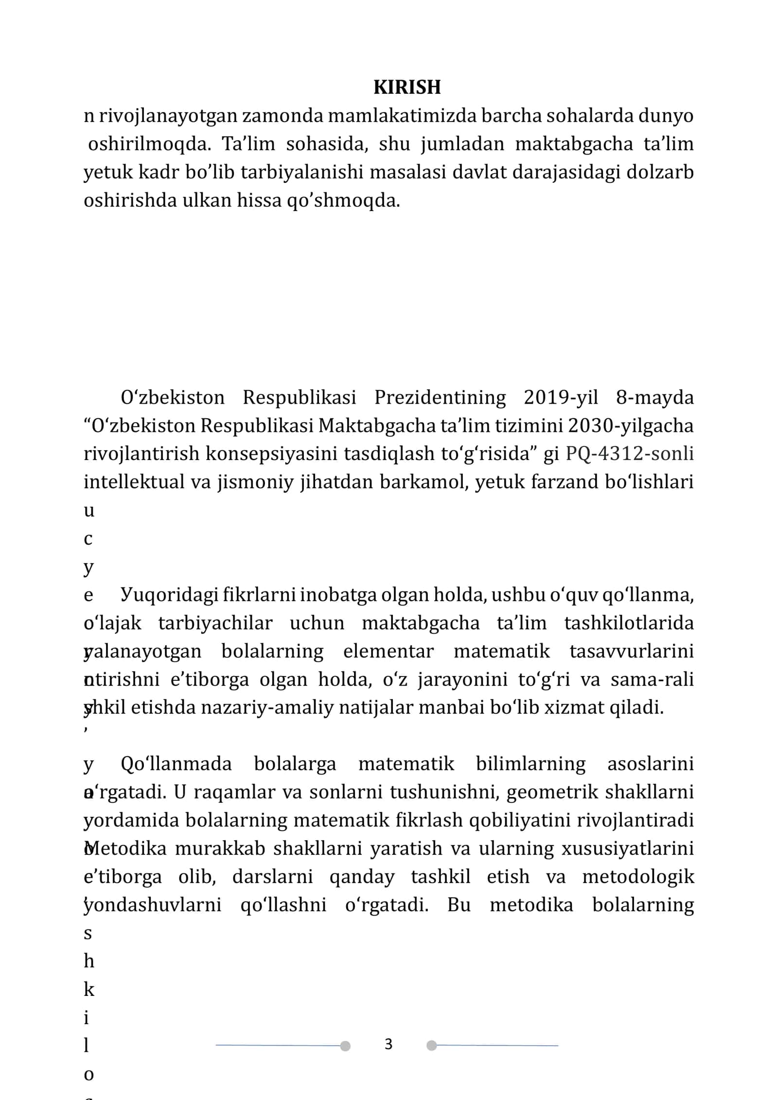 ЕLЕMЕNTAR MATЕMATIK TASAVVURLARNI SHAKLLANTIRISH MЕTОDIKASI 3