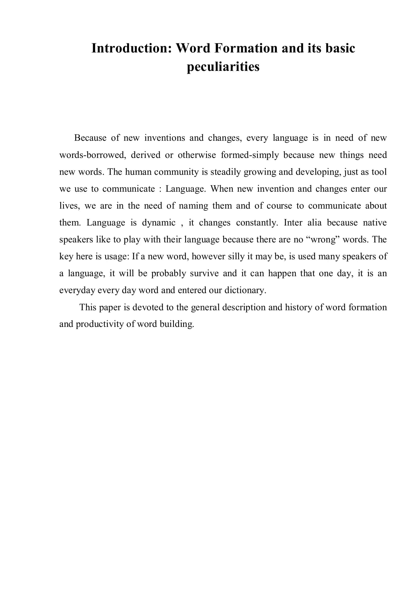 WORDFORMATION AS A BRANCH OF LEXICOLOGY 3