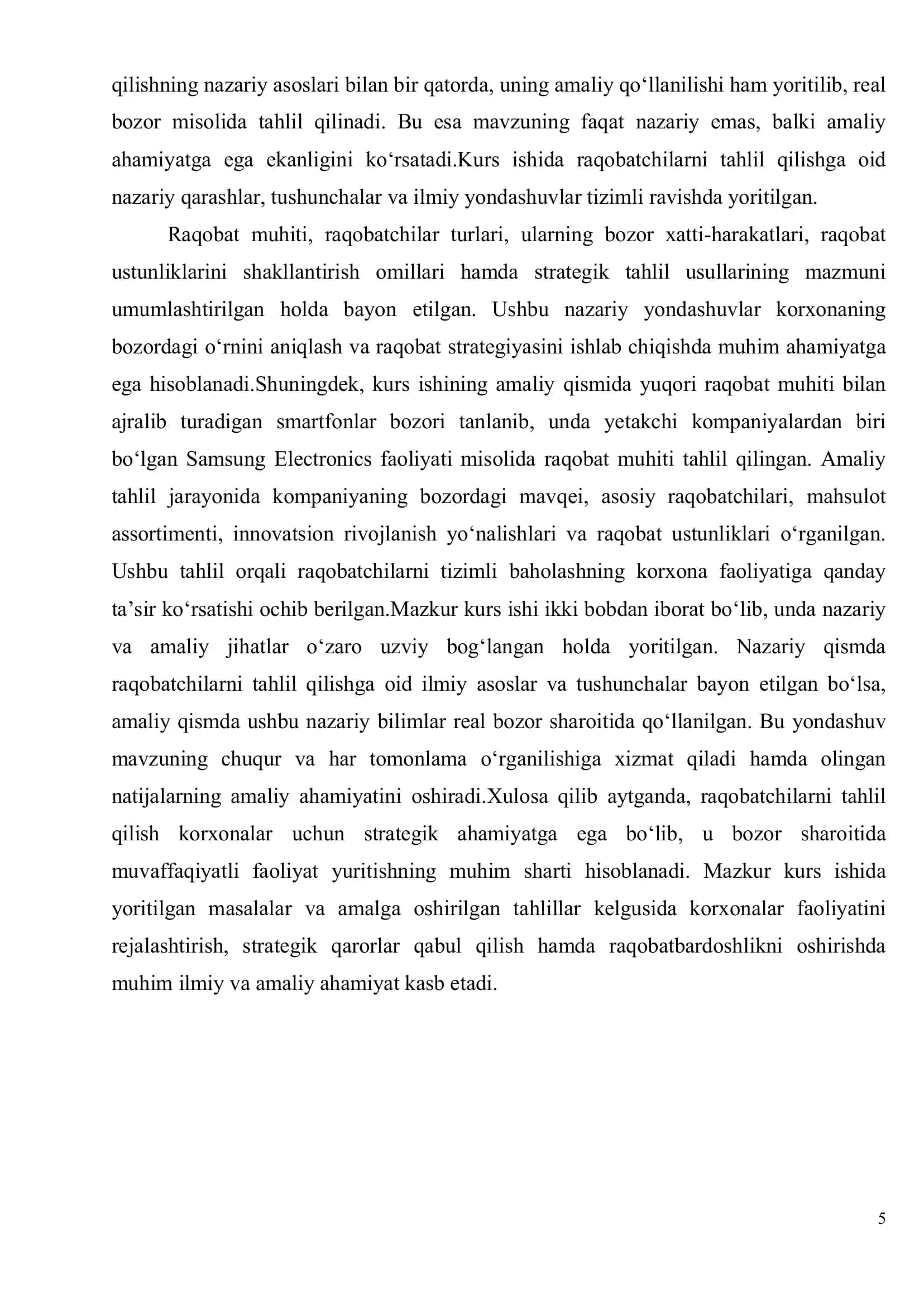 Raqobatchilarni tahlil qilish va ularning perspektiv usullari 3