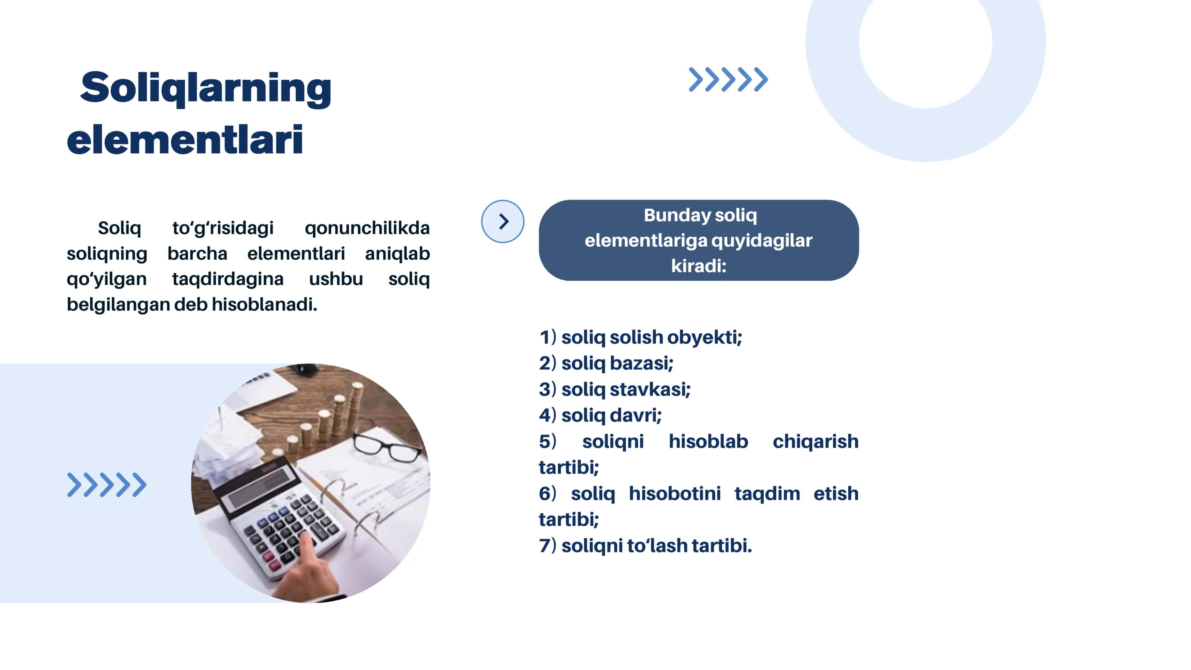 Soliqqa tortishning umumbelgilangan tartibi. 3