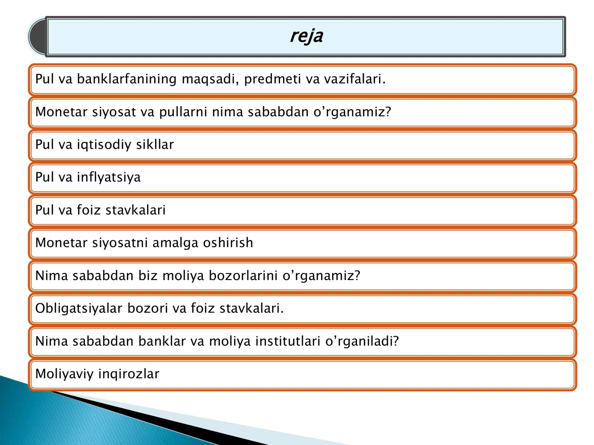 PUL VA BANKLAR FANIGA KIRISH 3