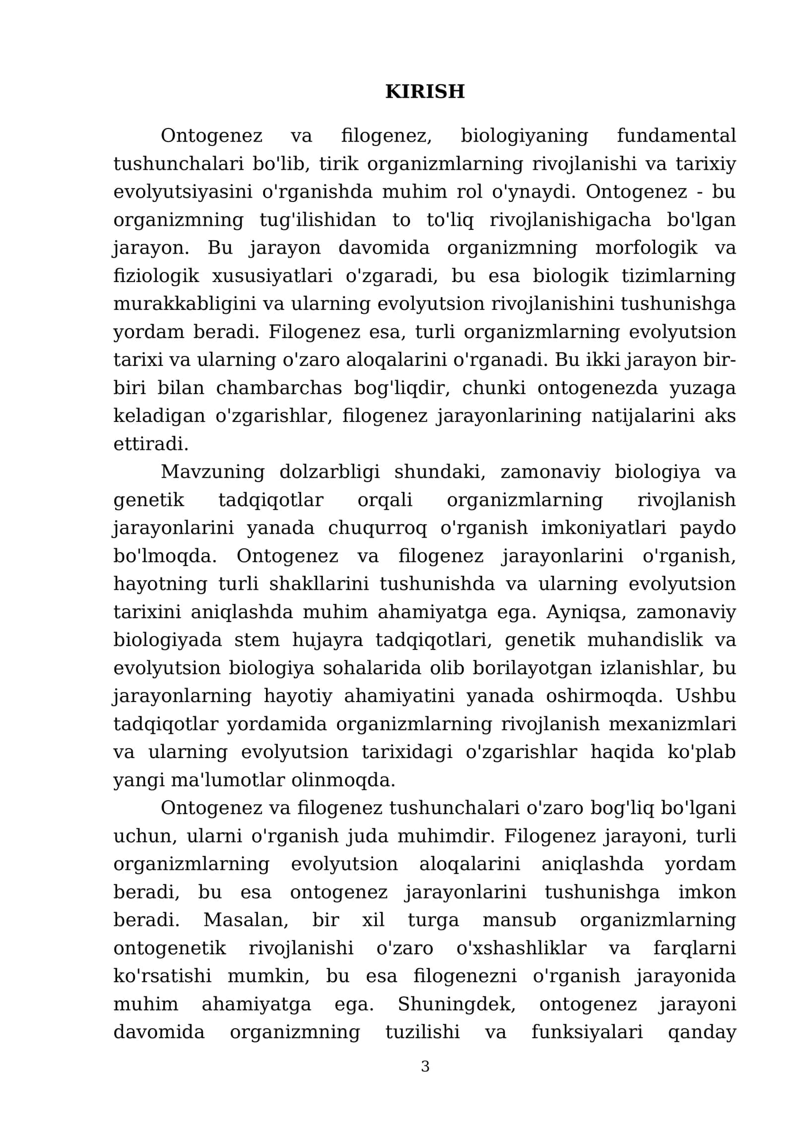 Ontogenez. A’ZOLAR  ONTO - FILOGENEZI 3
