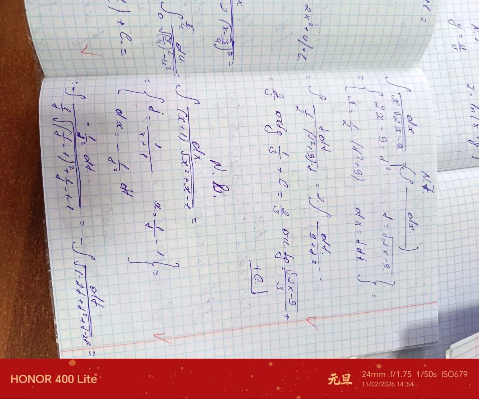Aniqmas va aniq integral bo'yicha misollar 3
