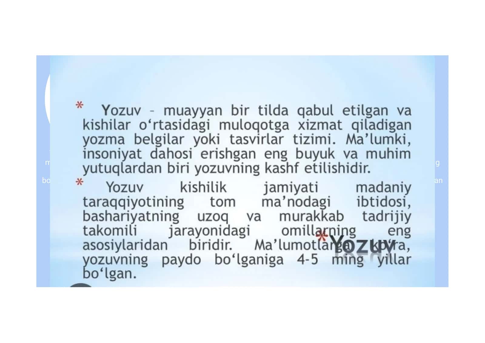 YOZUV TARIXI 3