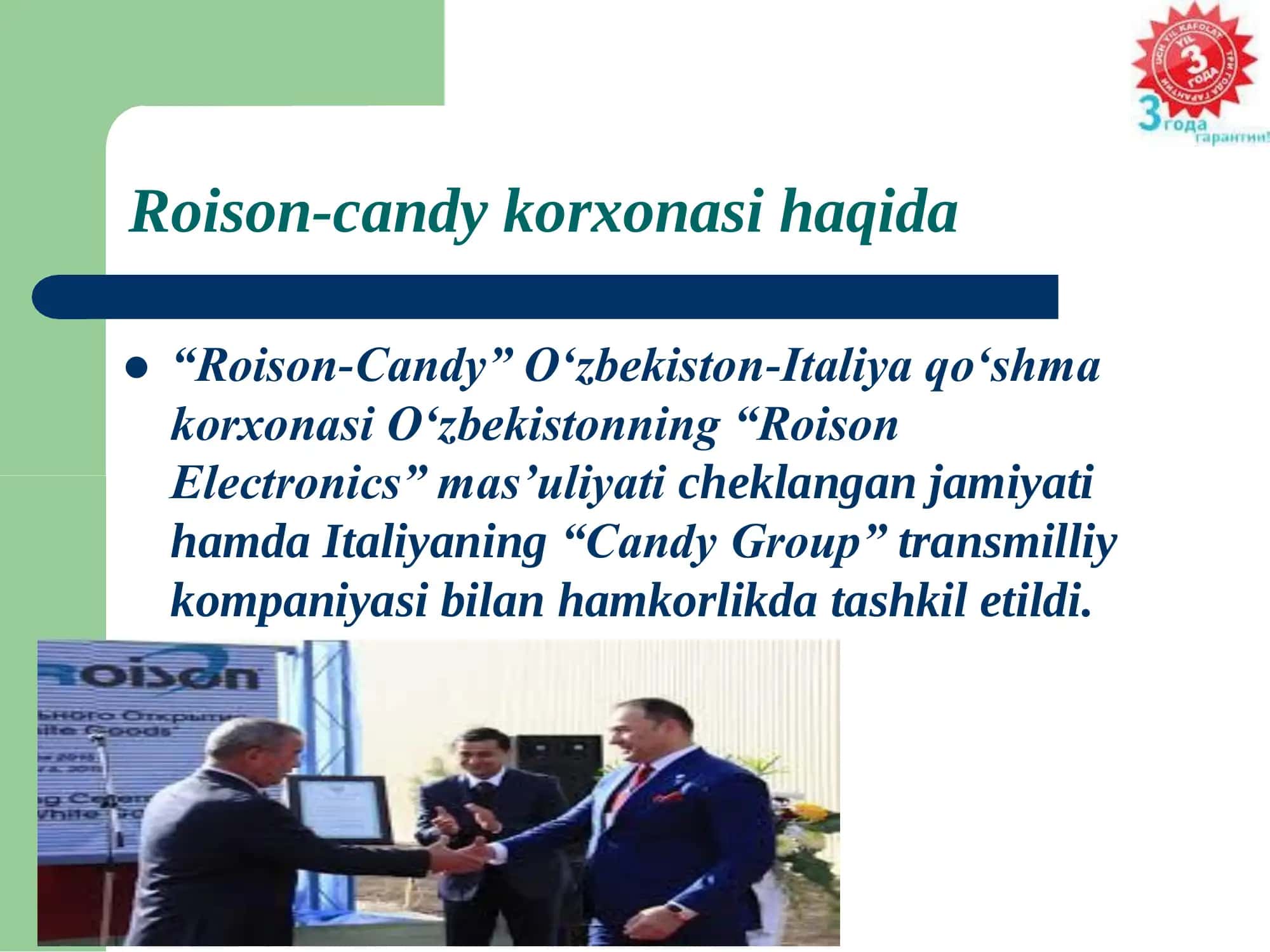 “ARTEL” QO‘SHMA KORXONASI 3