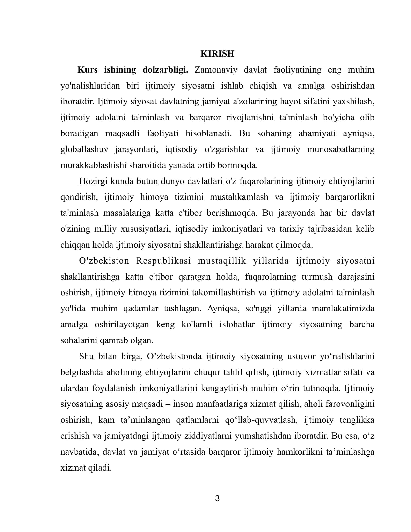 Davlatning ijtimoiy siyosati 3