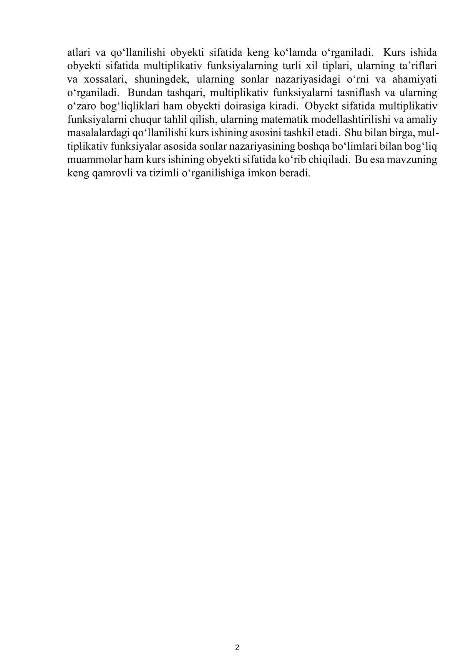 Multiplikativ funksiyalar 3