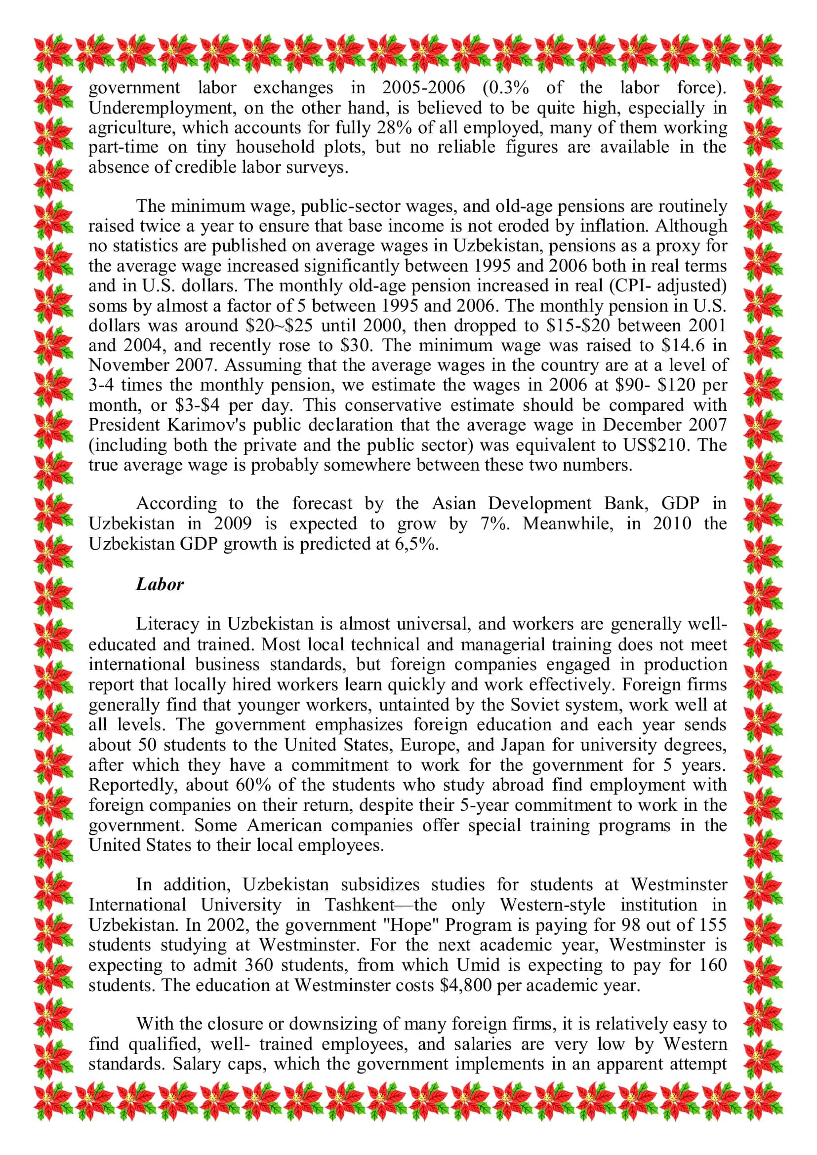 Economy of Uzbekistan 3
