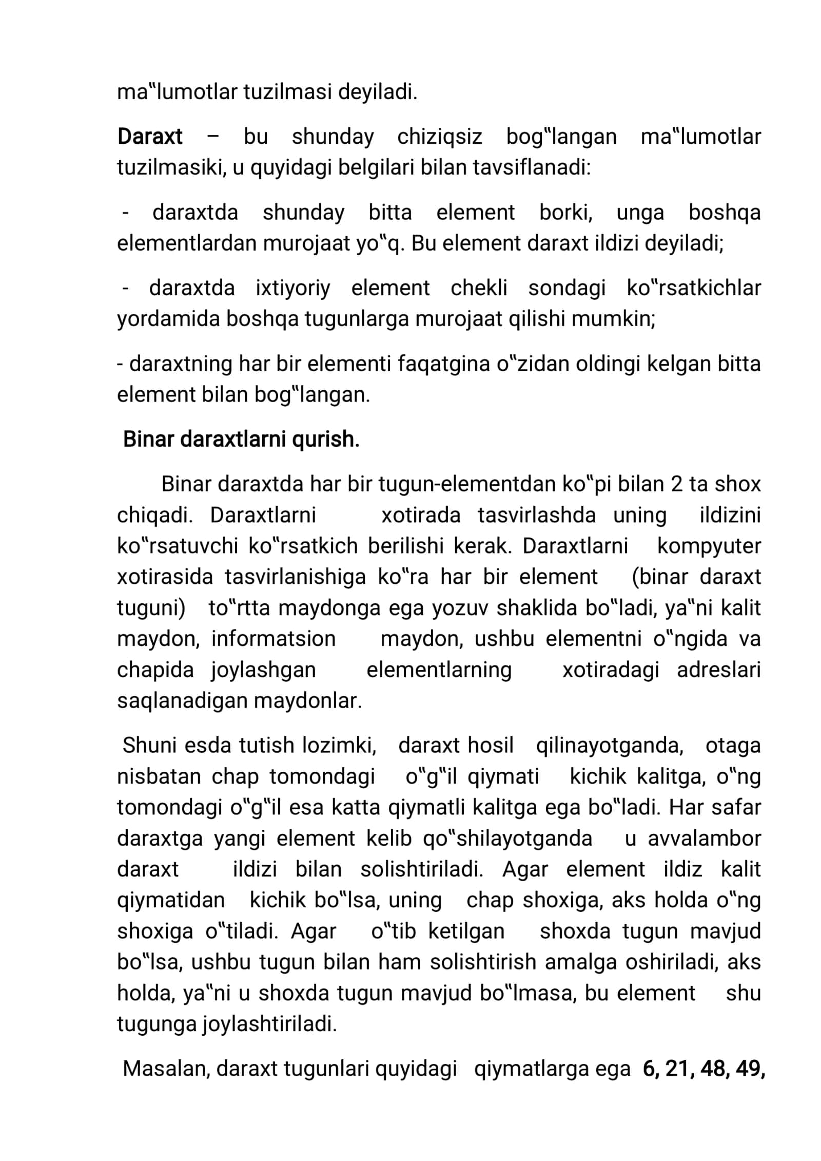 MUHAMMAD AL-XORAZMIY NOMIDAGI TOSHKENT AXBOROT TEXNOLOGIYALARI UNIVERSITETI MUSTAQIL ISH 3