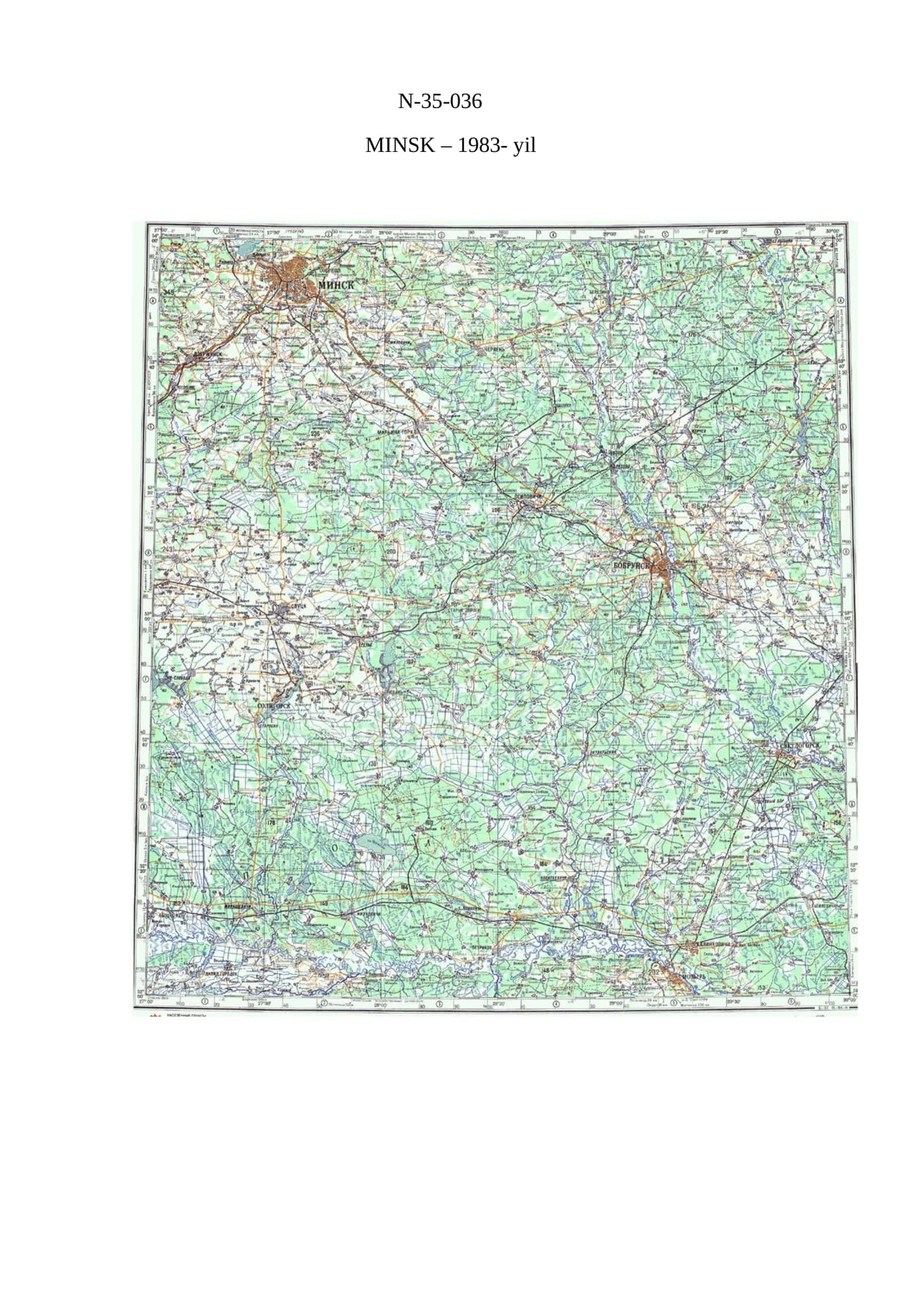 Topografik xaritalar mazmunini takomillashtirish jarayonini o‘rganish 3