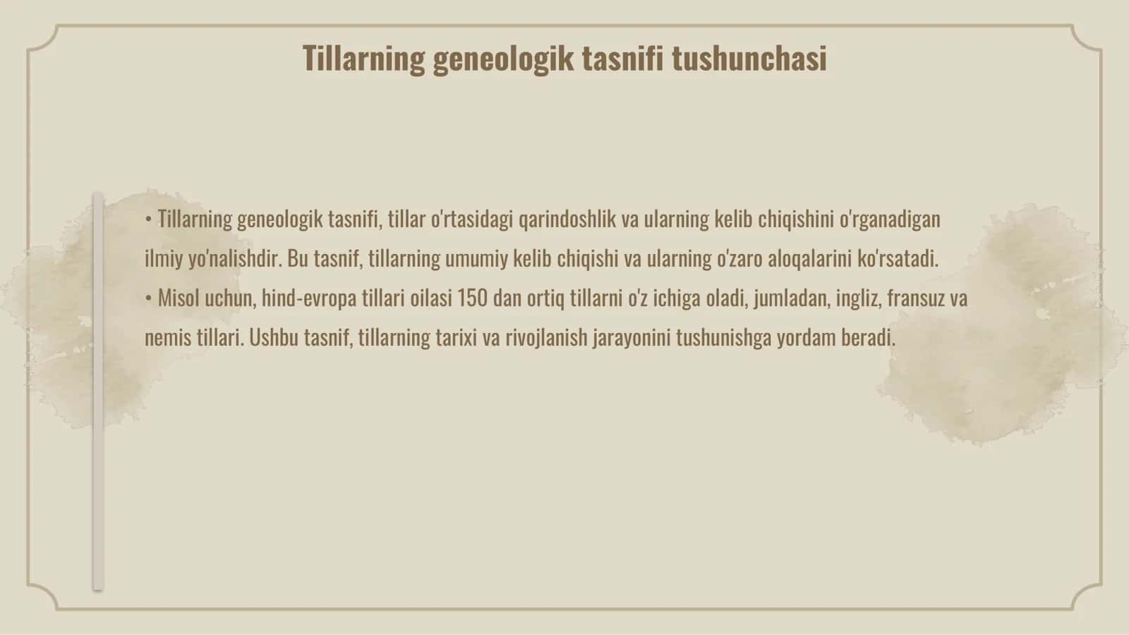 Tillarning geneologik tasnifi 3