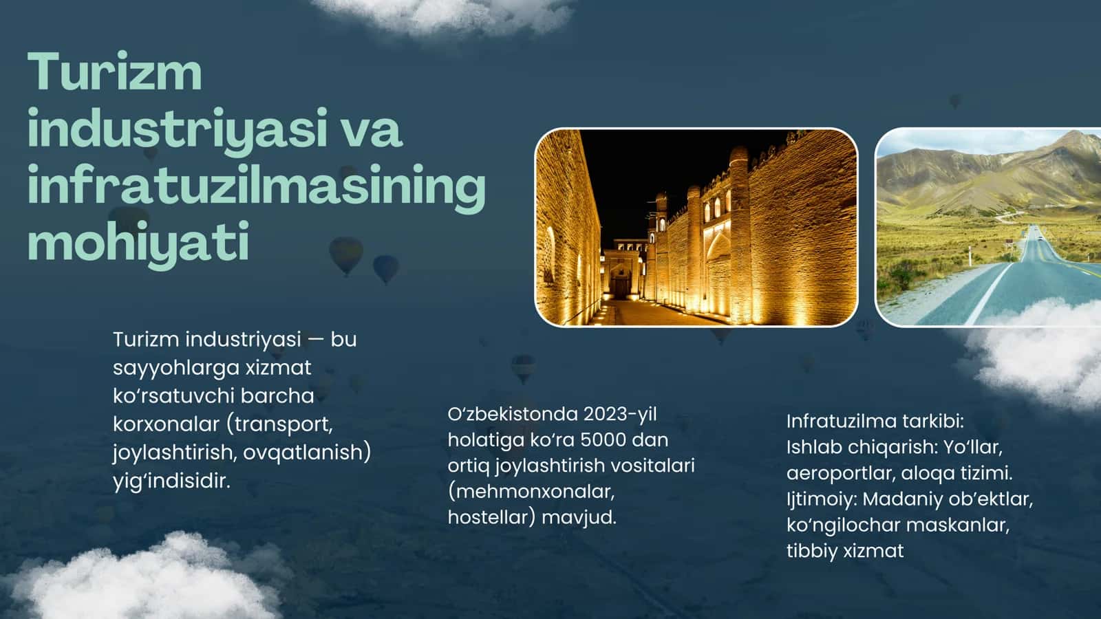 Turizm industriyasi va infratuzilmasi 3
