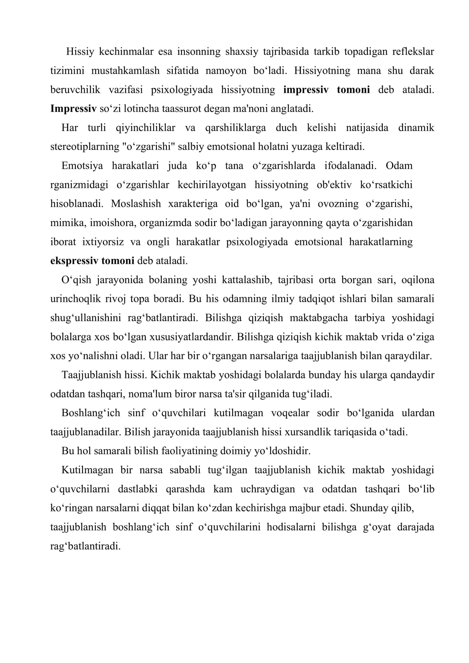 Emotsional sohani korreksiyalash va rivojlantirish 3