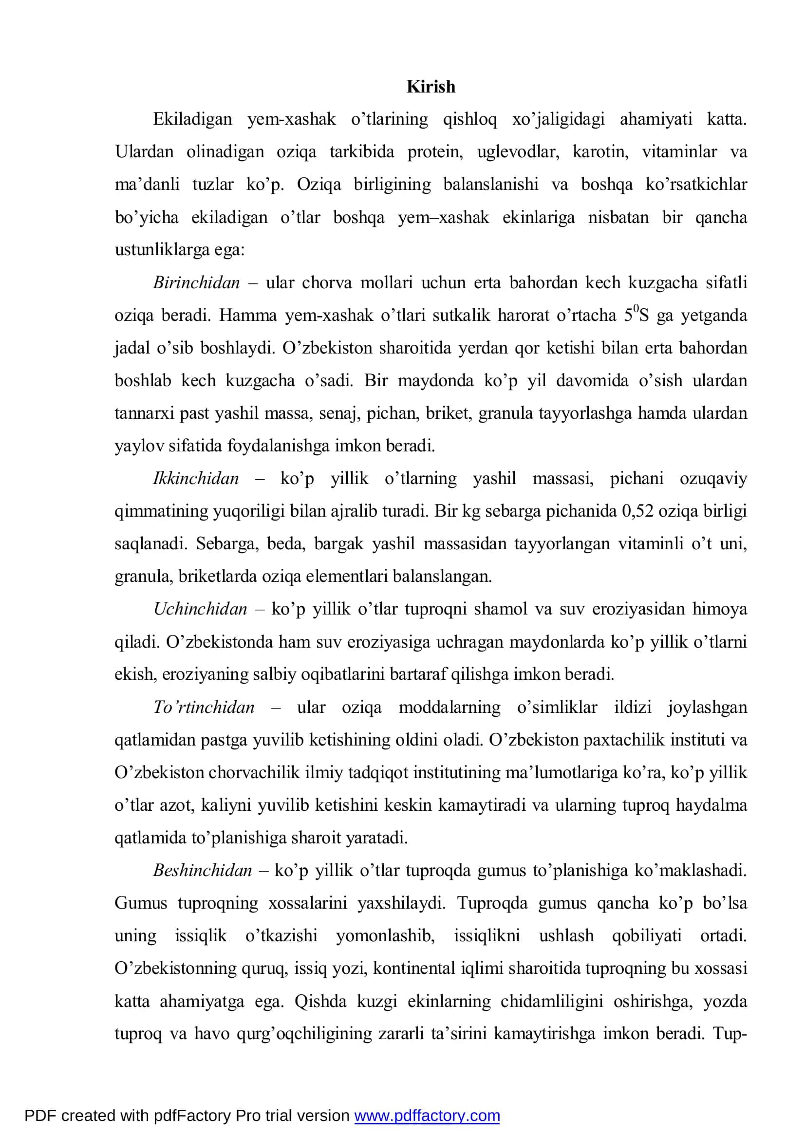 Xashaki o'tlarning umumiy tavsifi 3