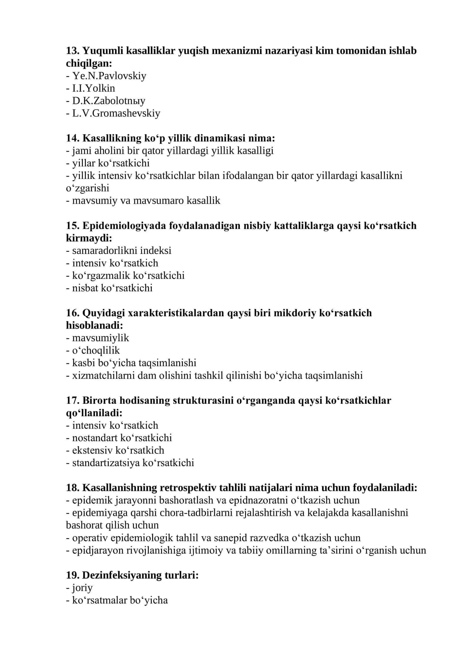 Epidemiologiya fanining asosiy uslubi 3