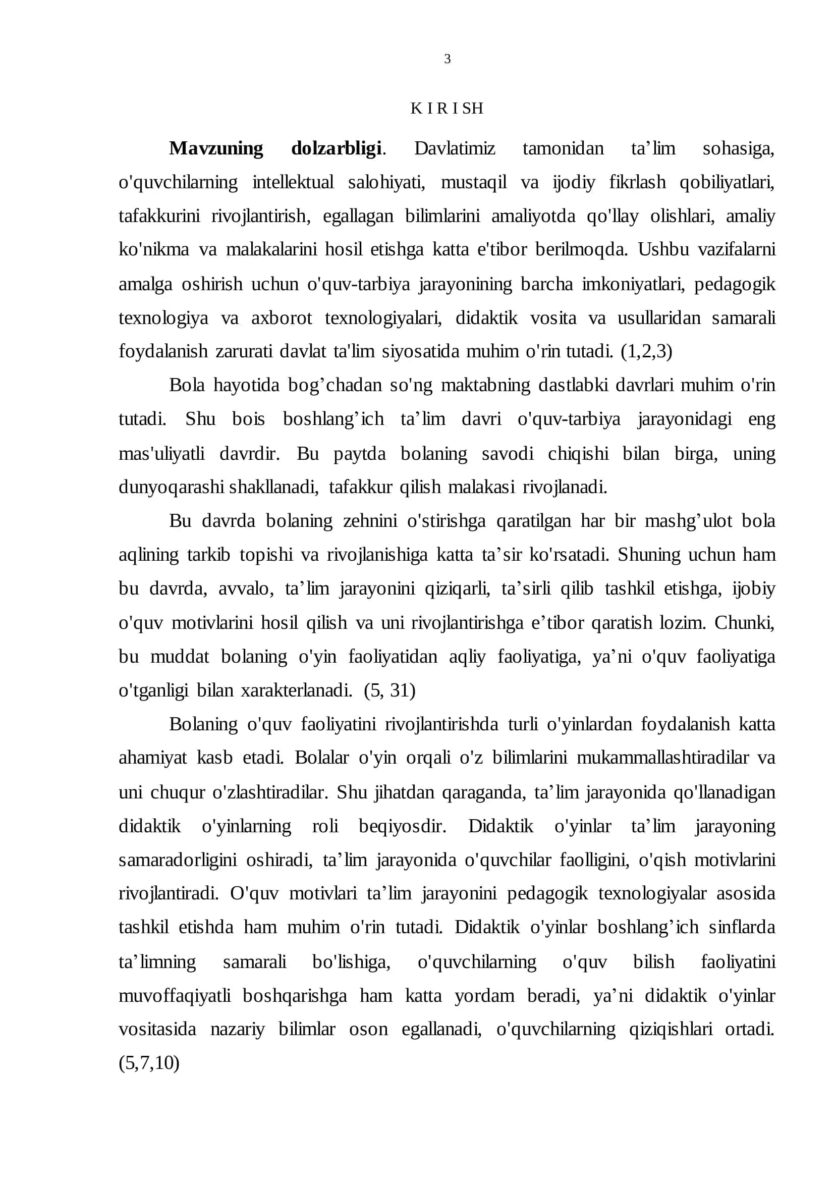 BOSHLANG’ICH SINF DARSLARIDA DIDAKTIK O'YINLARDAN FOYDALANISH 3