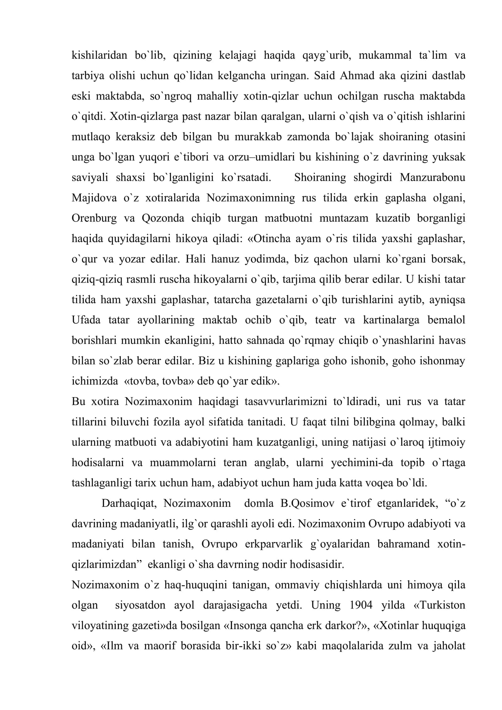 Nozimaxonim hayoti va ijodi 3