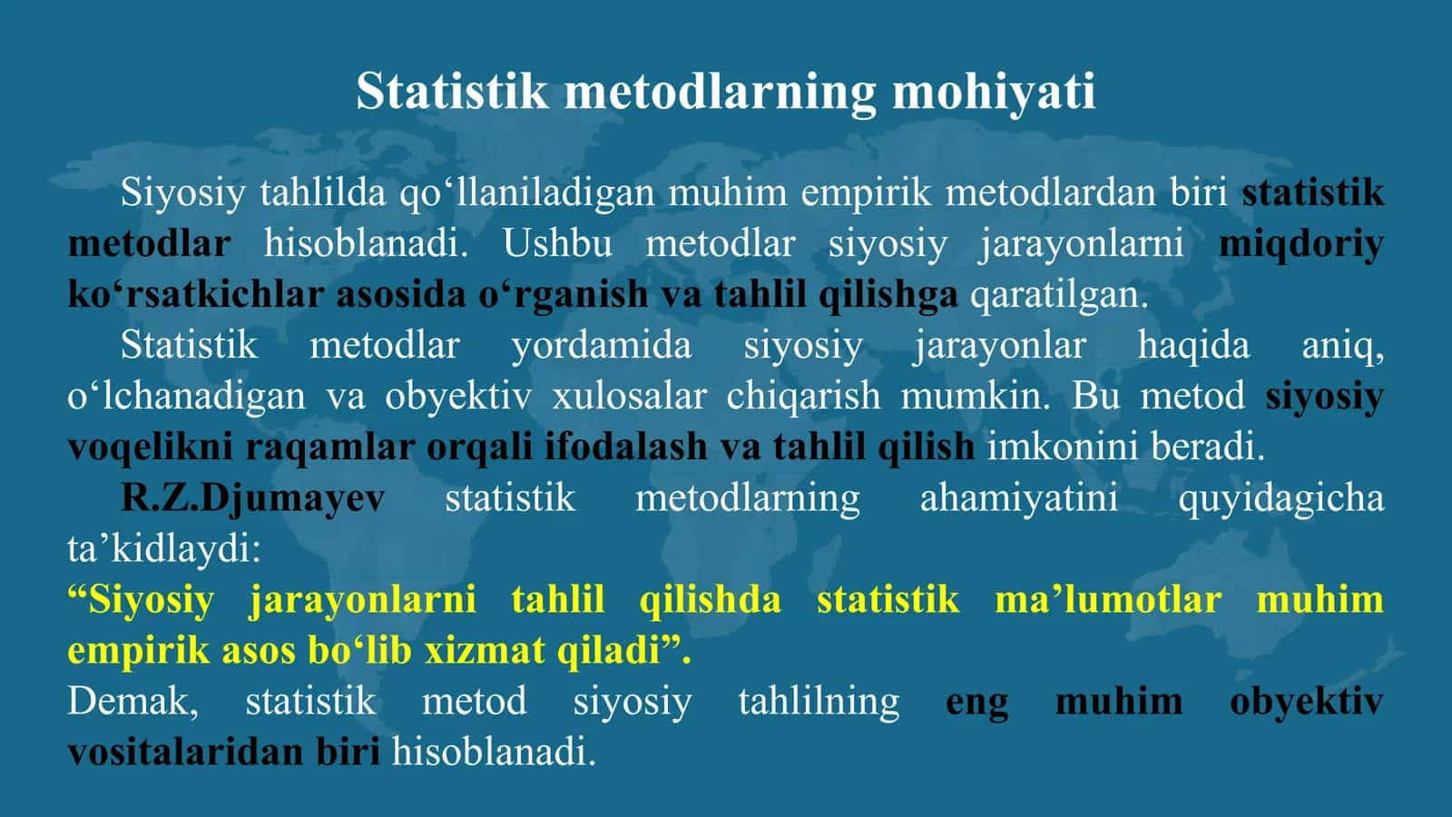 Siyosiy tahlilda statistik metodlar 3