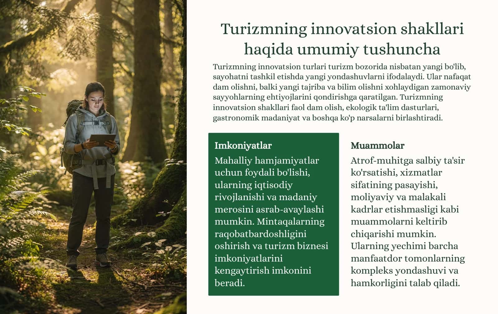 Turizmning innovatsion shakllari 3