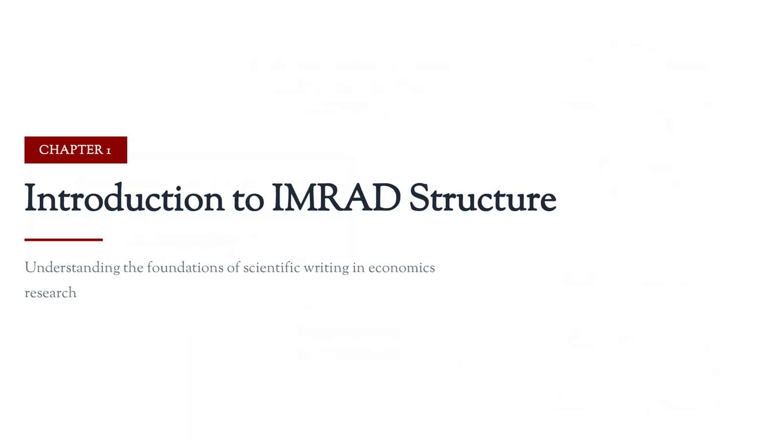 IMRAD Structure in International Economics Research 3