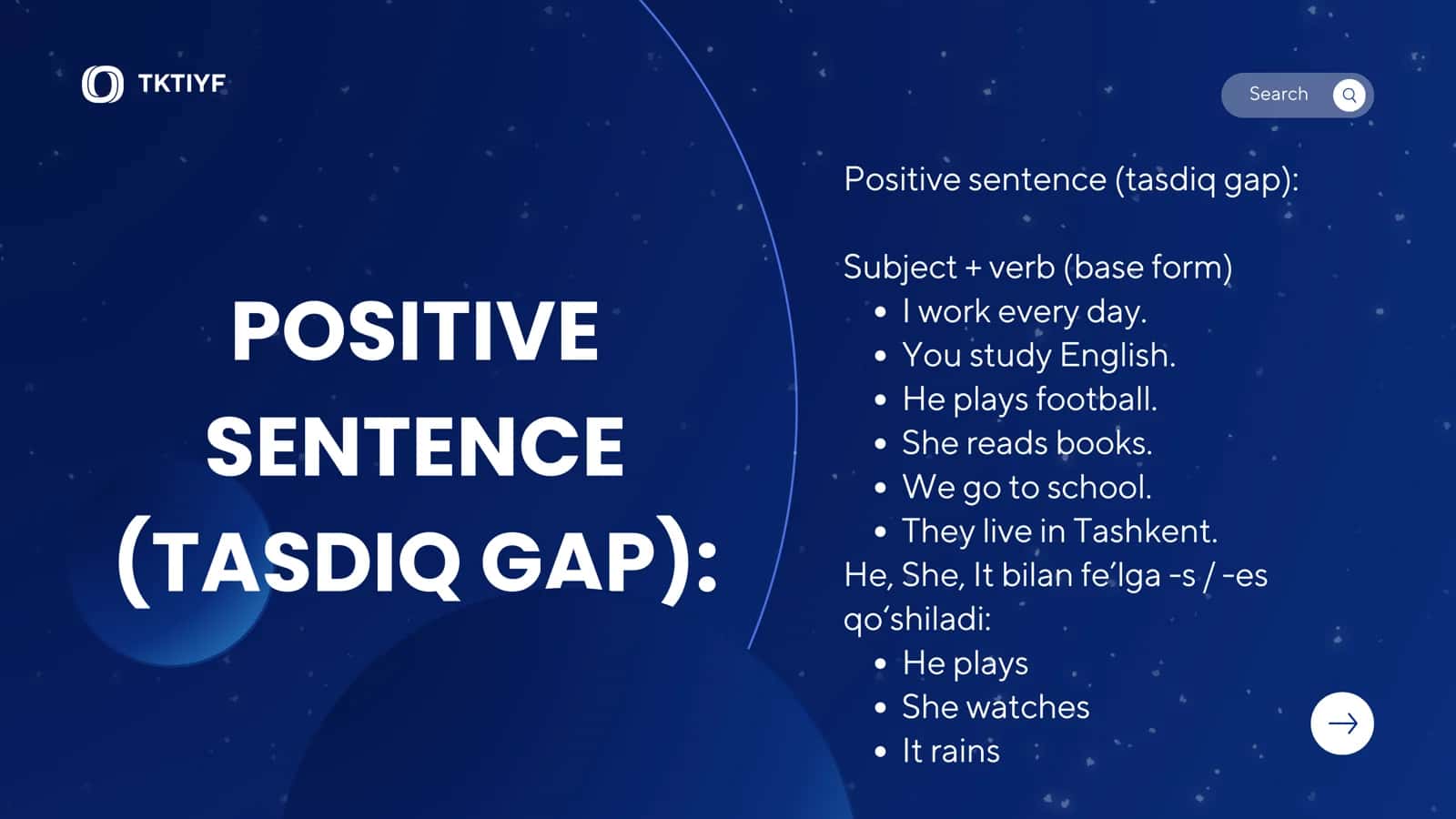 Present simple tense 3