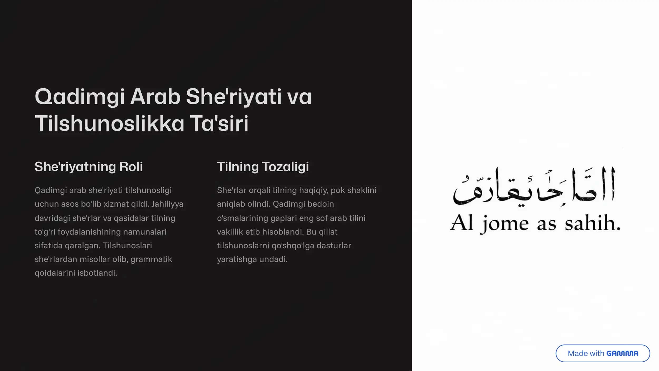 Arab Tilshunosligi 3