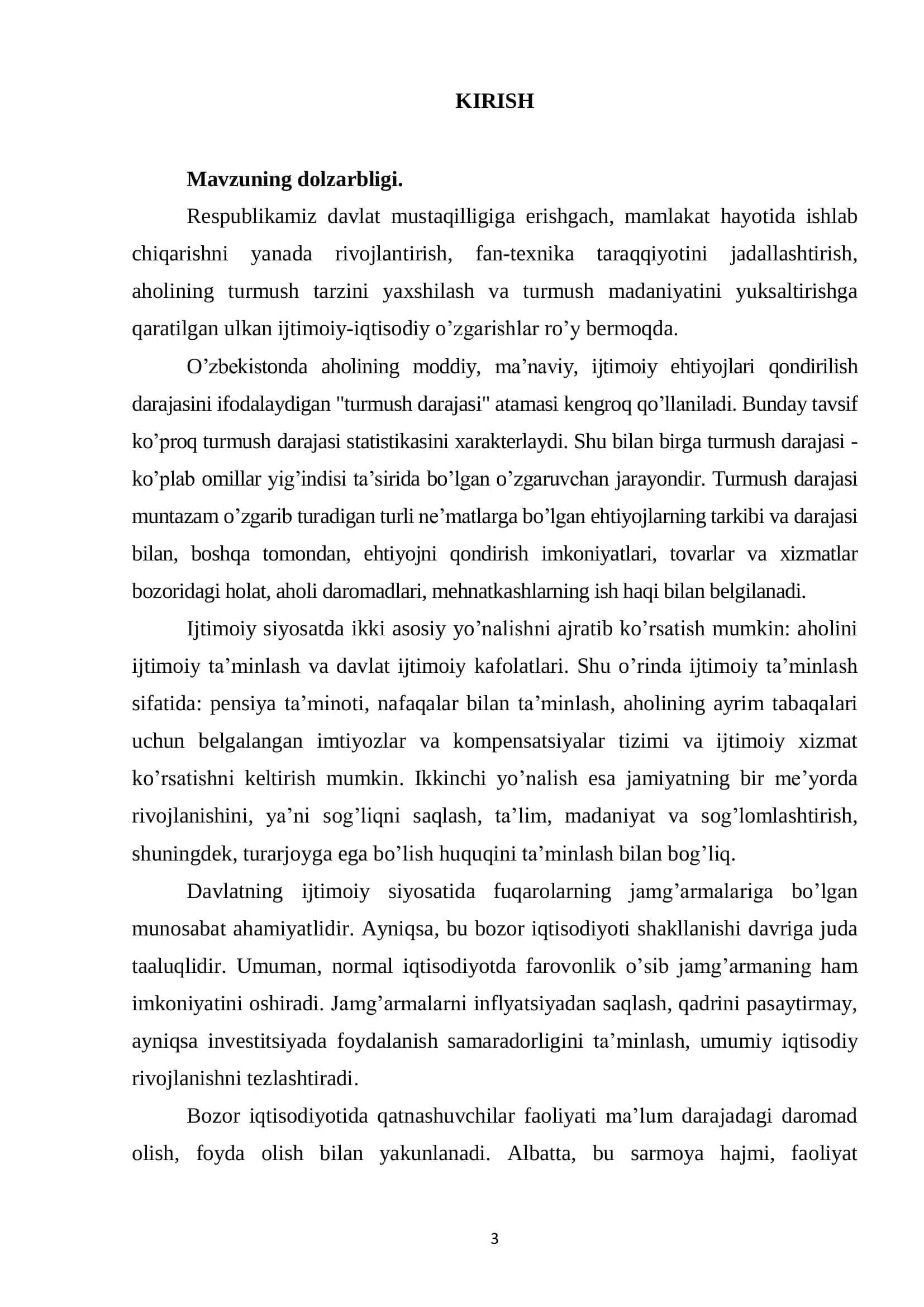 Kichik biznes va xususiy tadbirkorlikni aholi daromadlarini oshirishga ta`siri 3
