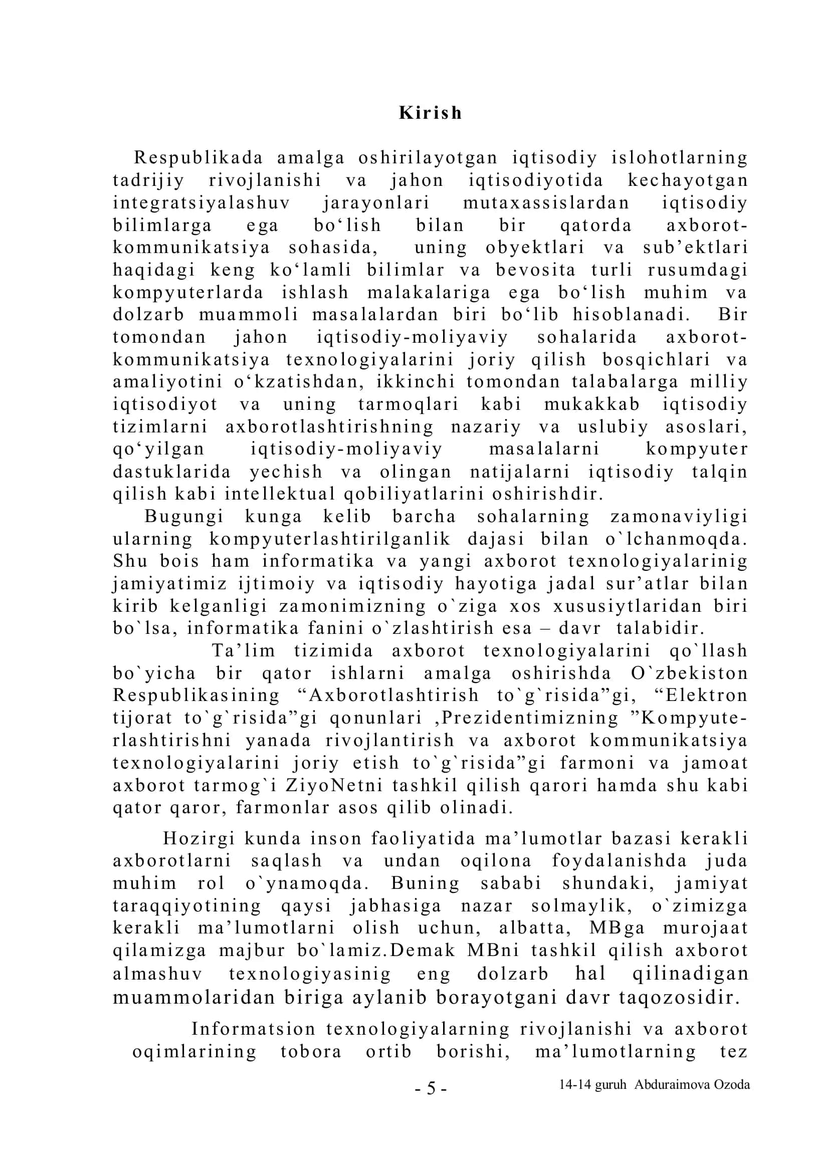 Milliy toamlar ma’lumotlar bazasi 3