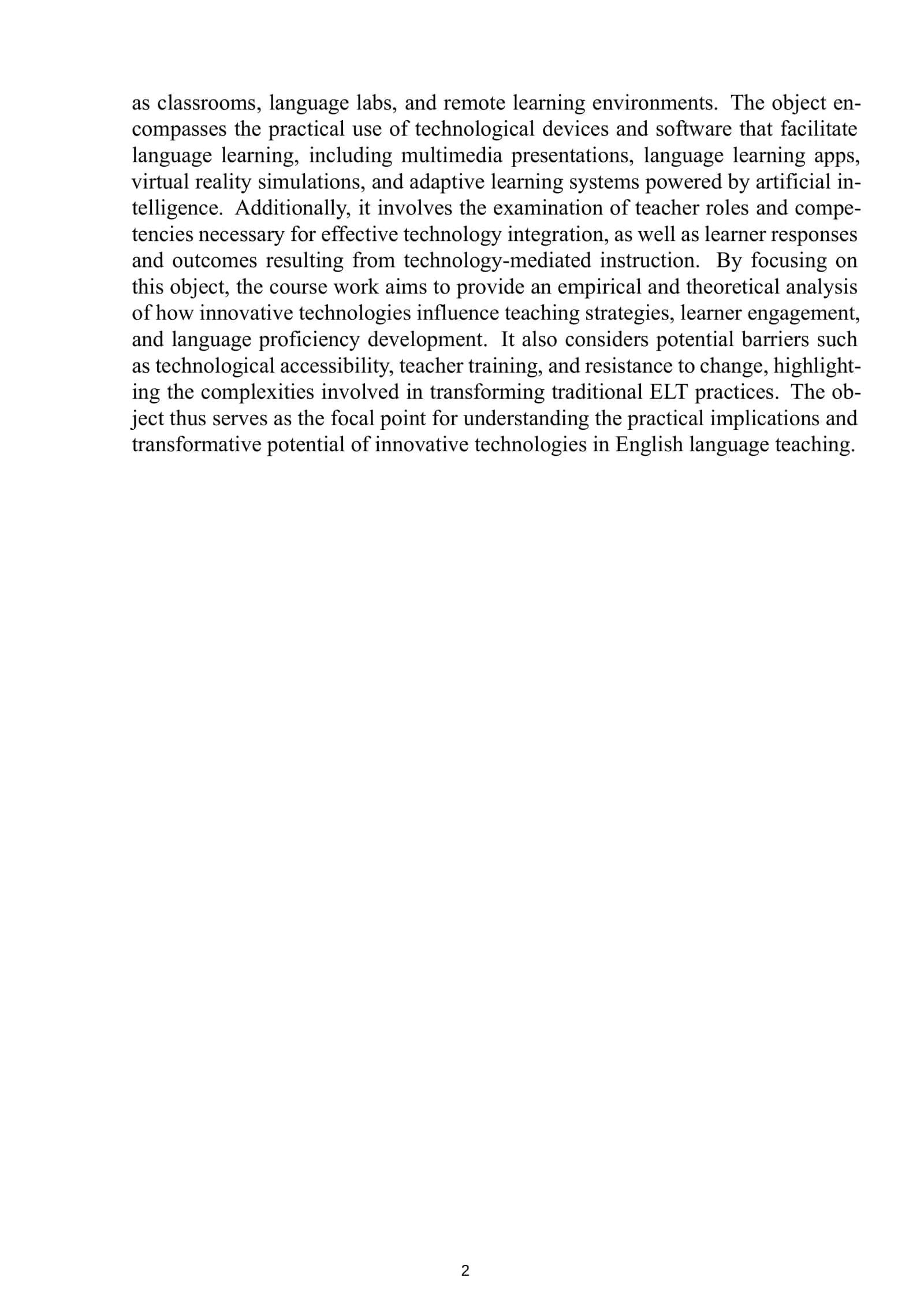 The Role of Innovative Technologies in Language Acquisition 3