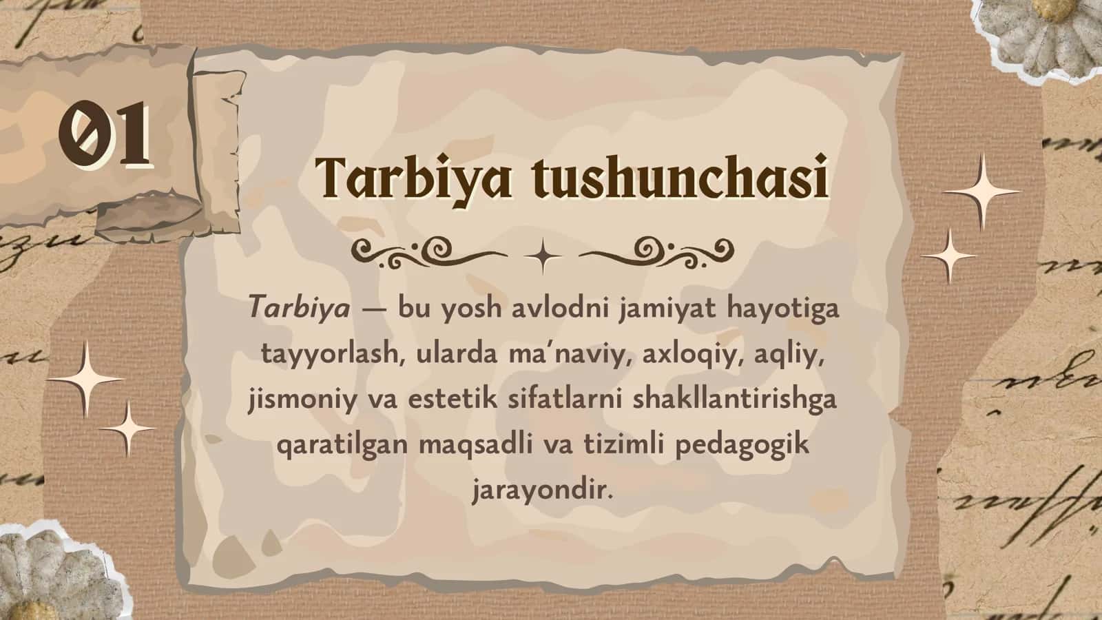 Pedagogik jarayonda tarbiyaning mohiyati 3