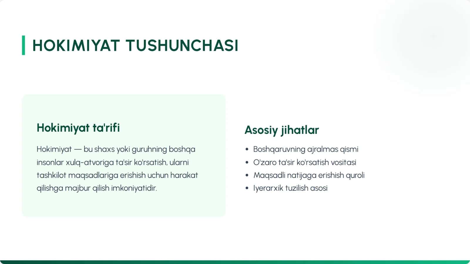 Hokimiyat va boshqaruv stillari 3