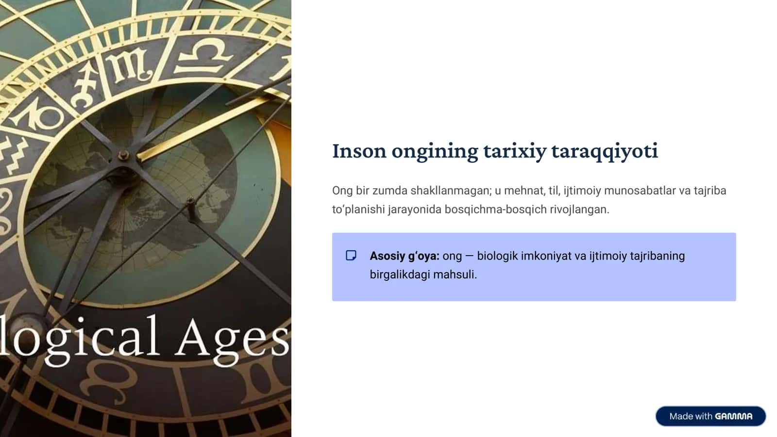 Inson ongining tarixiy taraqqiyoti 3