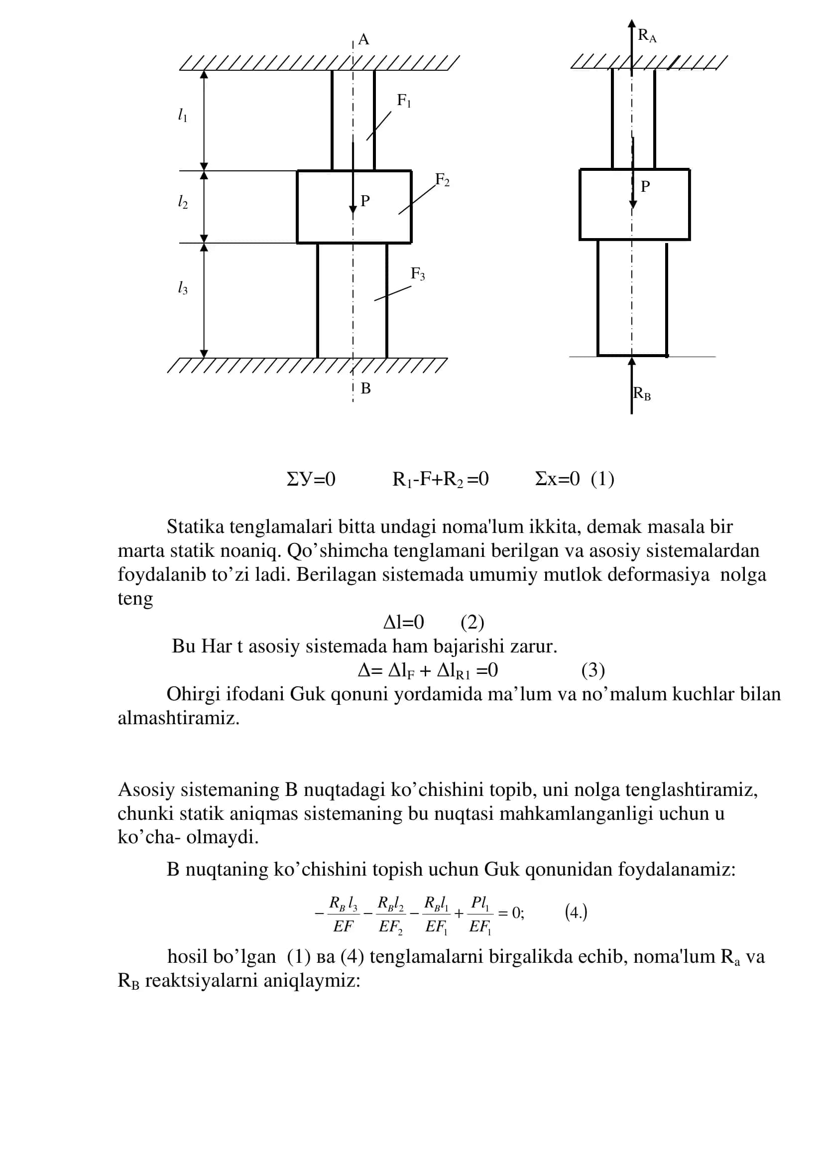 STATIK NOANIQ MASALALAR 3