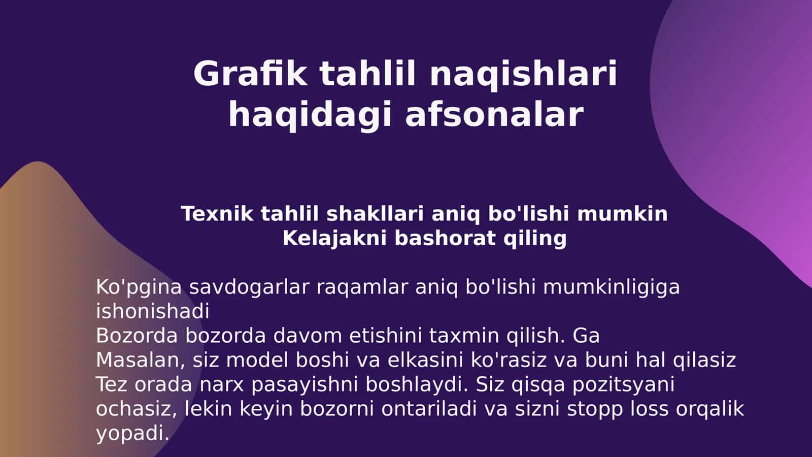 Texnik tahlil naqishlari 3