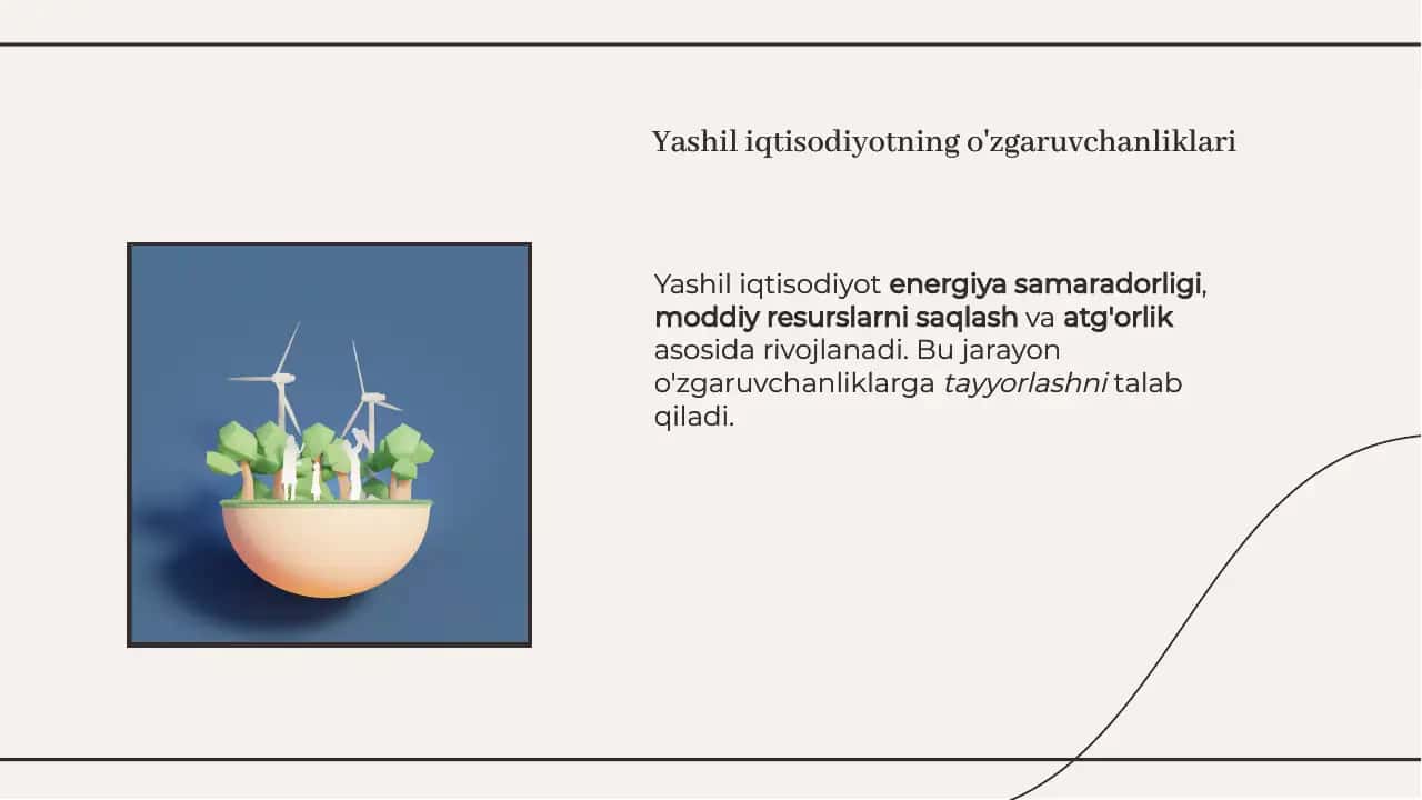 Yashil iqtisodiyotga kirish 3