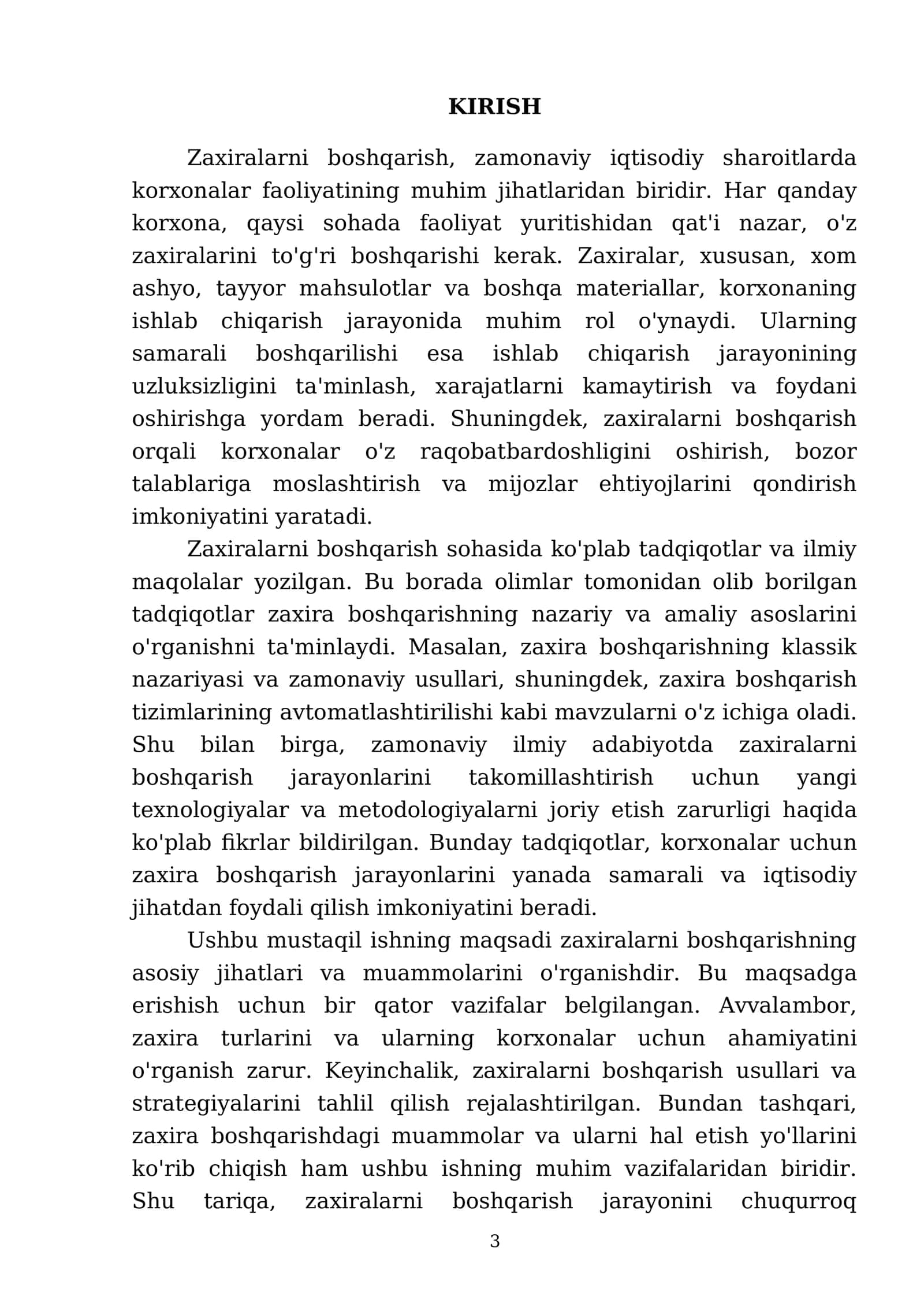 Zaxiralarni boshqarish 3