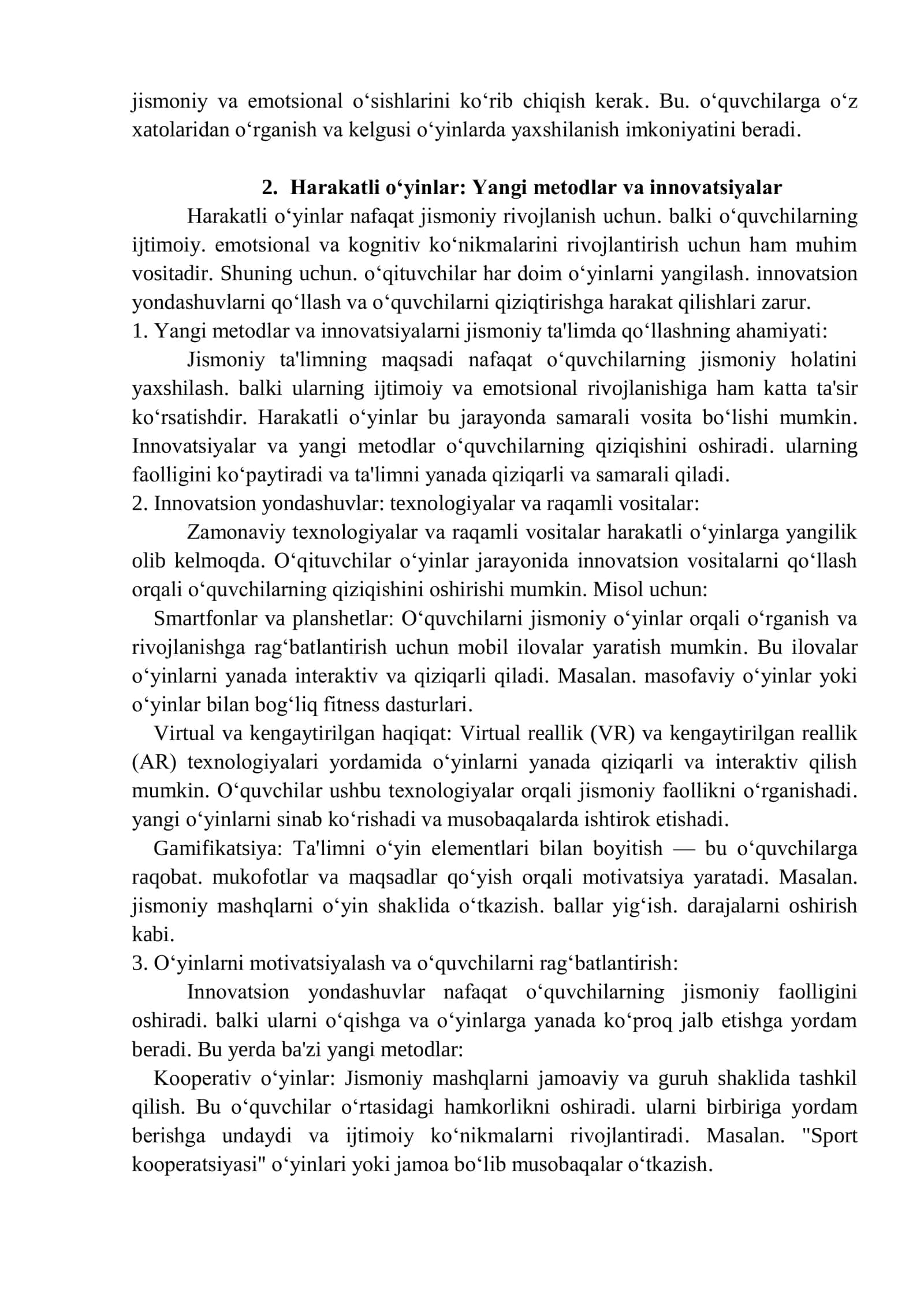 O‘QITUVCHI HARAKATLI O‘YINLAR TASHKILOTCHISI VA BOSHQARUVCHISI 3
