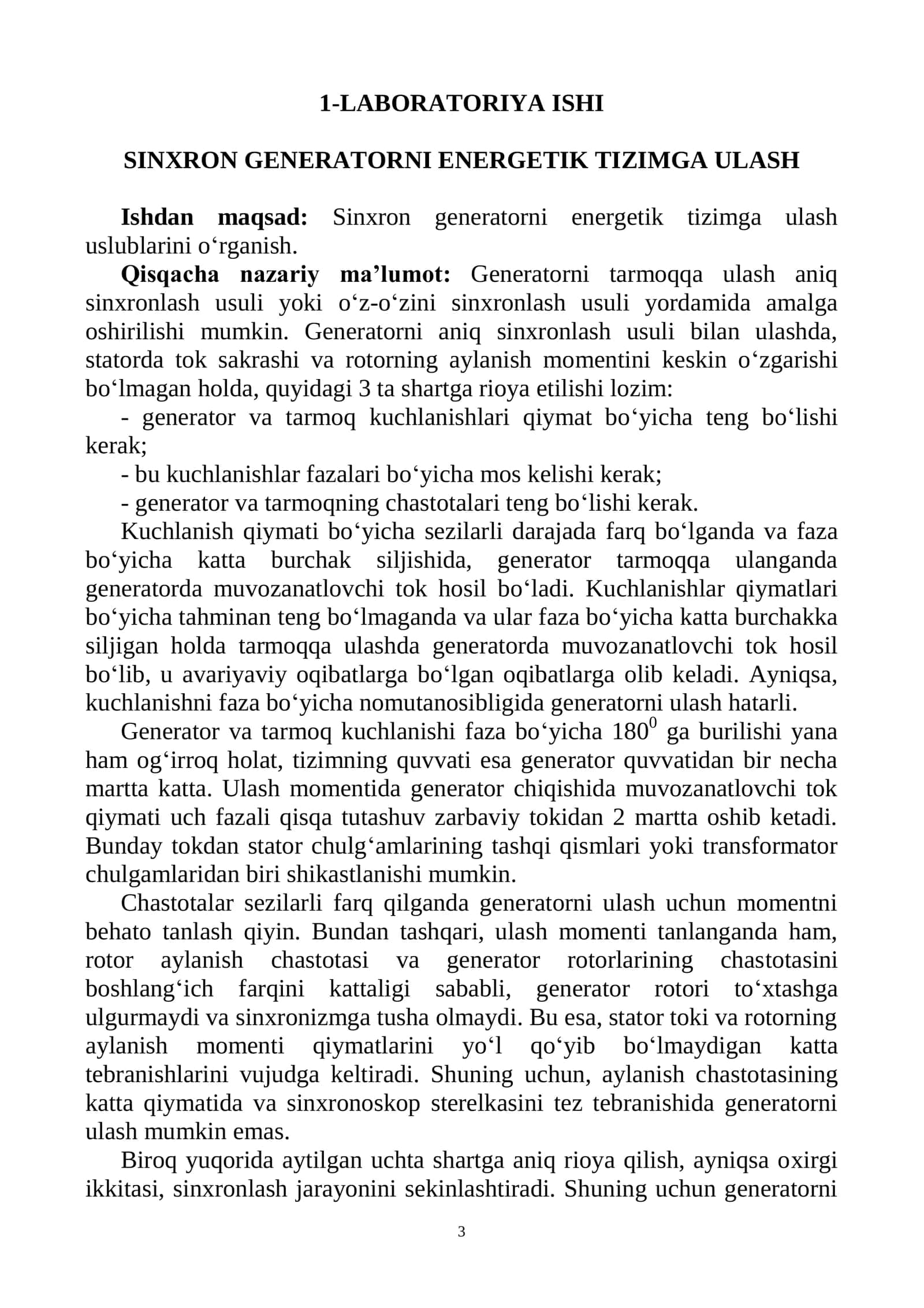 STANSIYA VA PODSTANSIYALARNING ELEKTR QISMI 3
