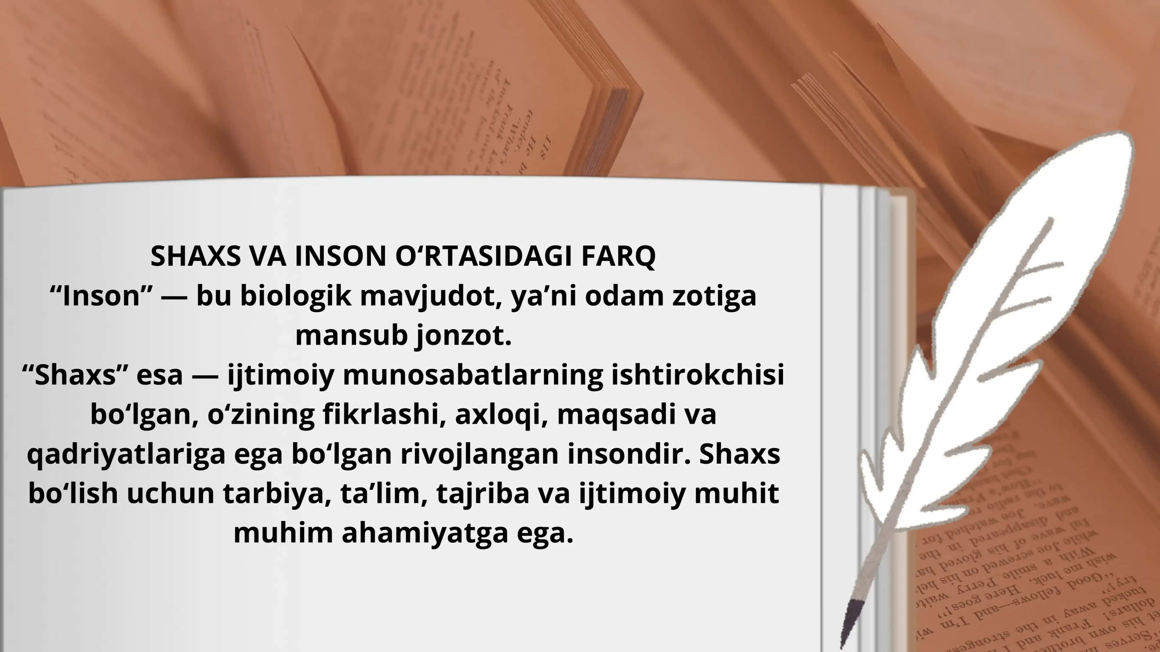 Shaxs va inson o'rtasidagi farq 3