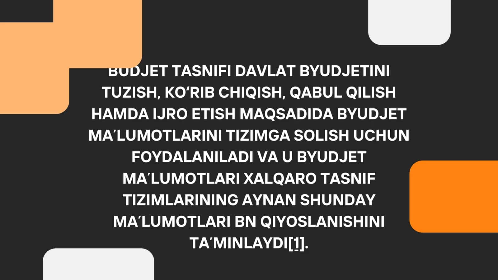 Byudjet tasnifi 3