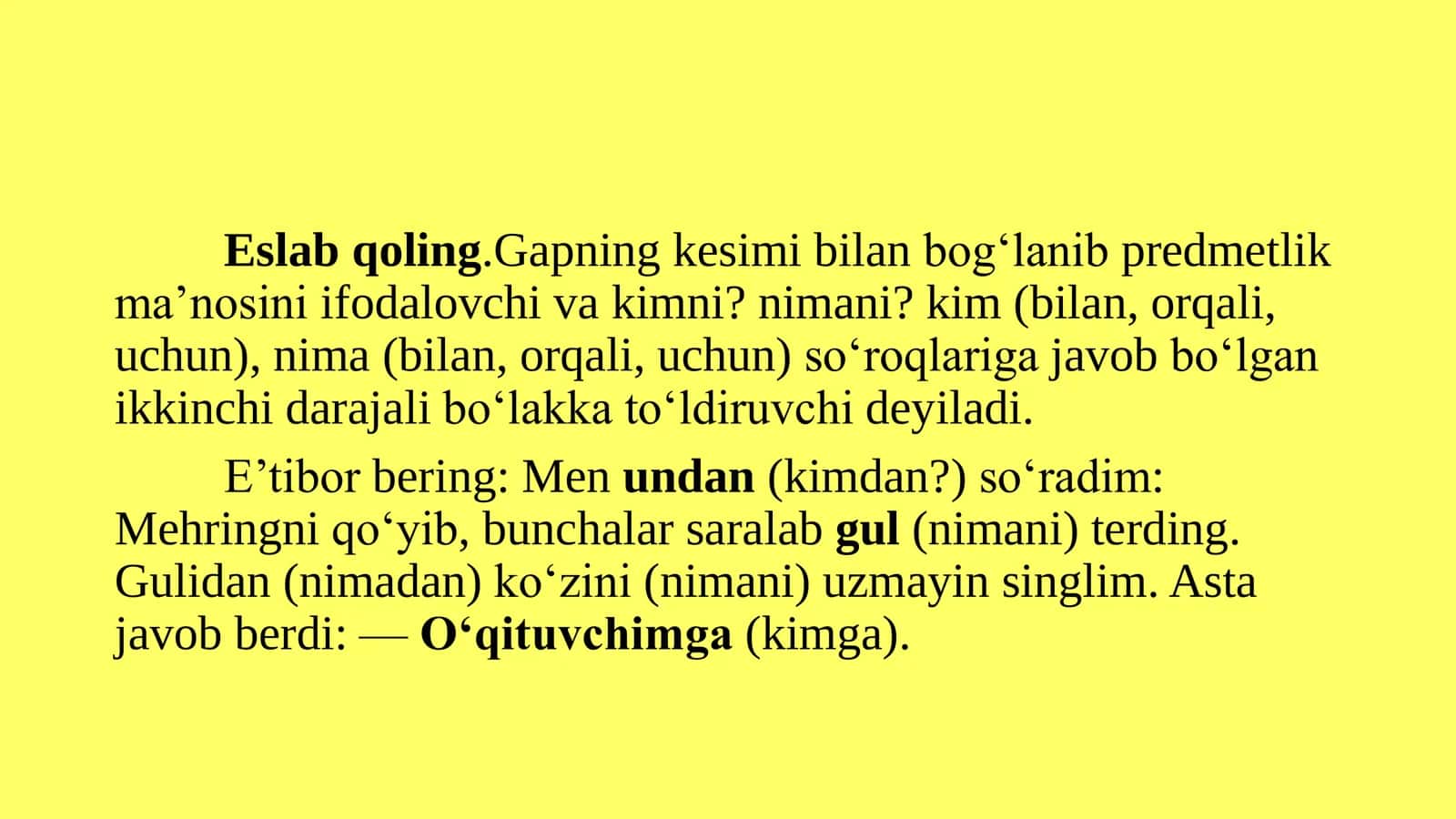 To‘ldiruvchi va uning ifodalanishi 3