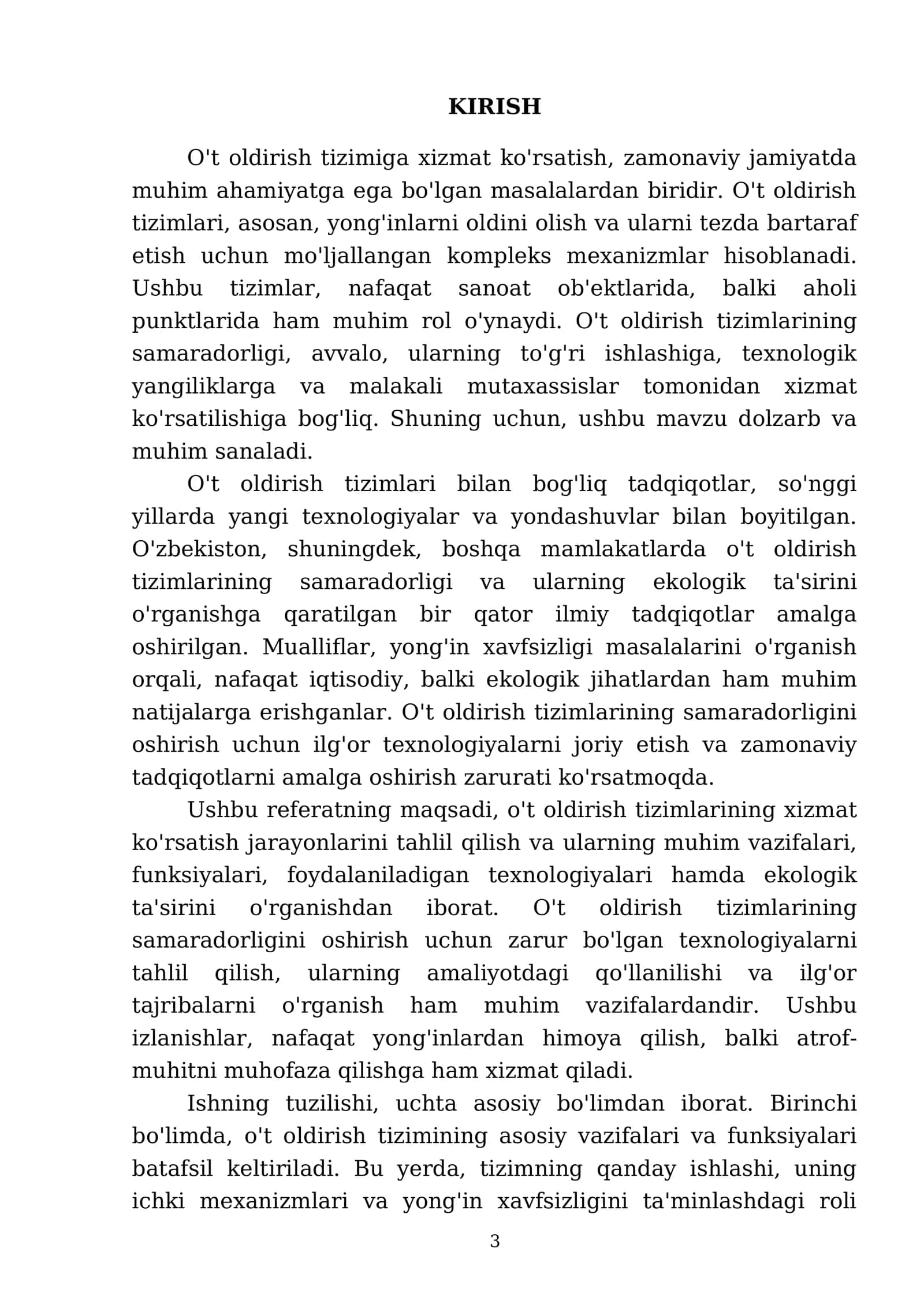 O't oldirish tzimiga serves xizmat ko'rsatish 3