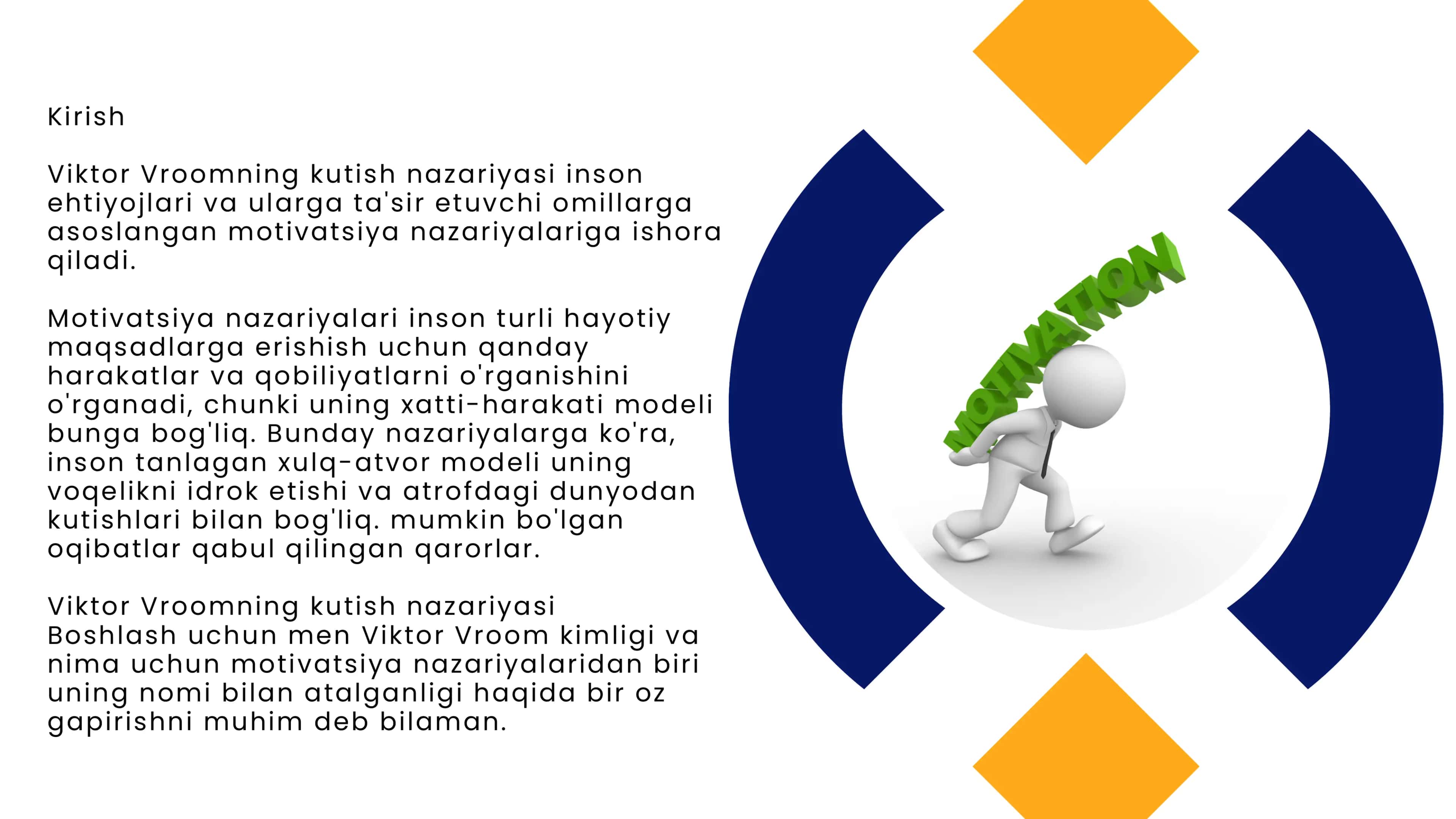 Viktor Vroomning kutish nazariyasi 3