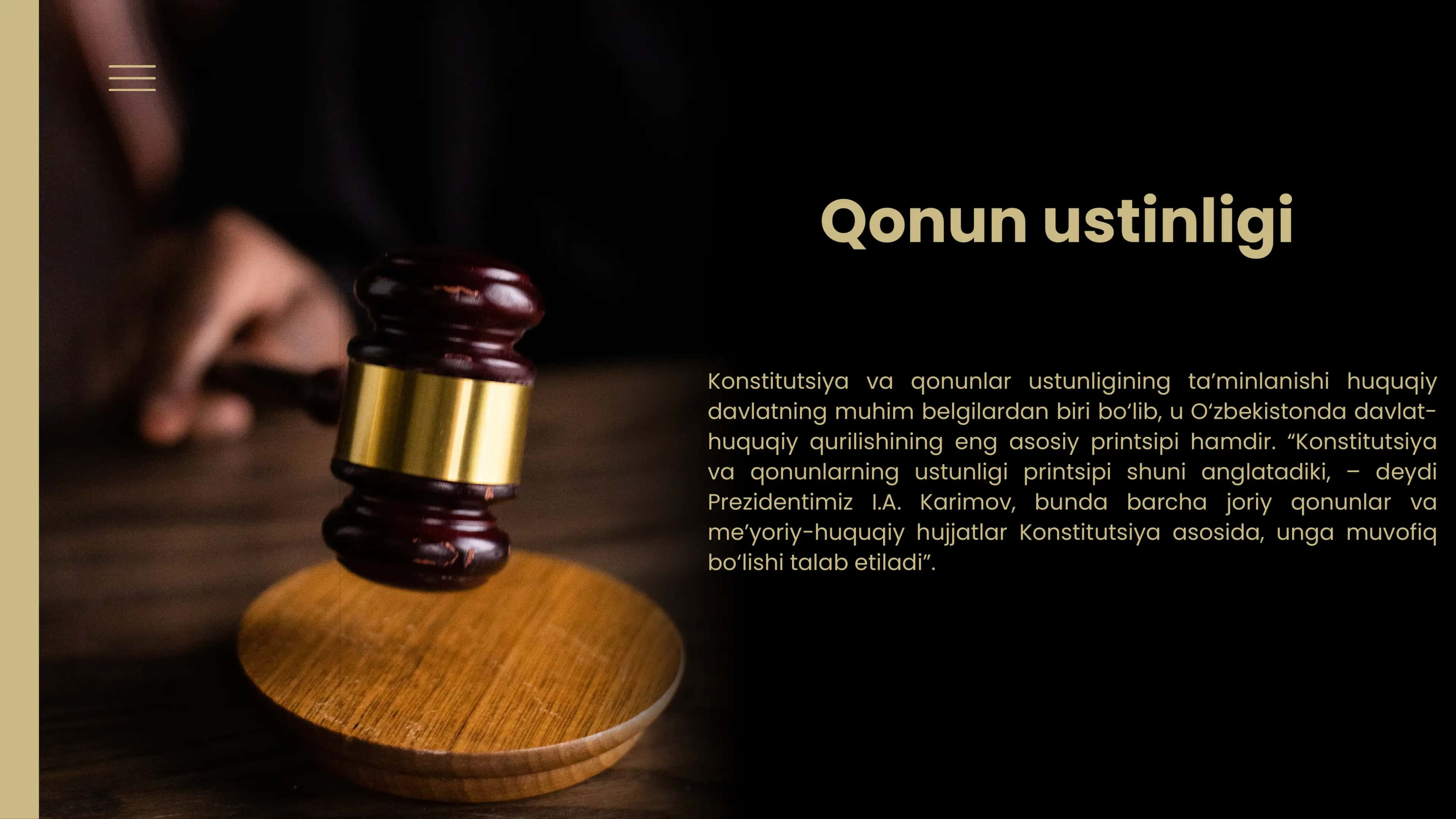 Konstitutsiya va Qonunning Ustinligi Prinsipi 3