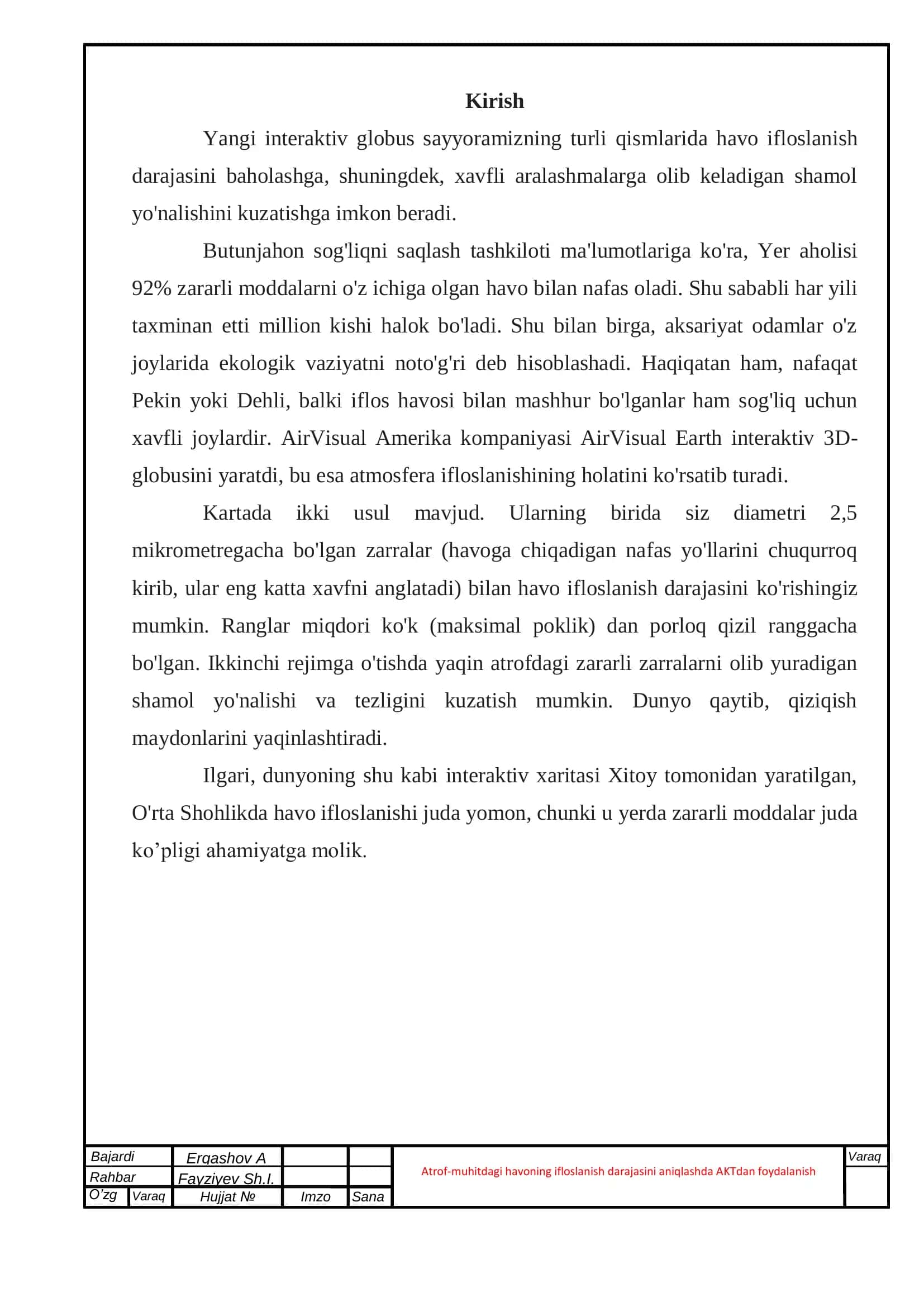 Texnologik jarayonlarni boshqarishning axborot-kommunikatsiya tizimlari ta’lim yo’nalishi 3