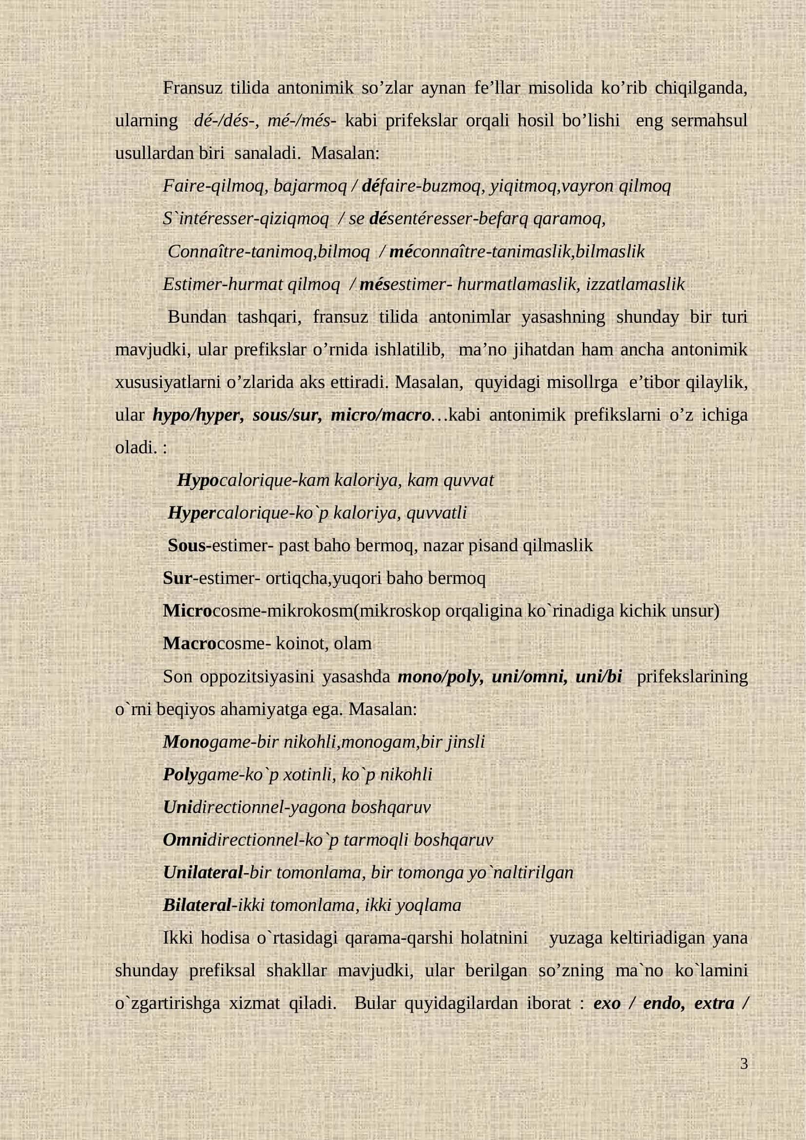 Fransuz tilida antonimik frazeologik birliklar 3