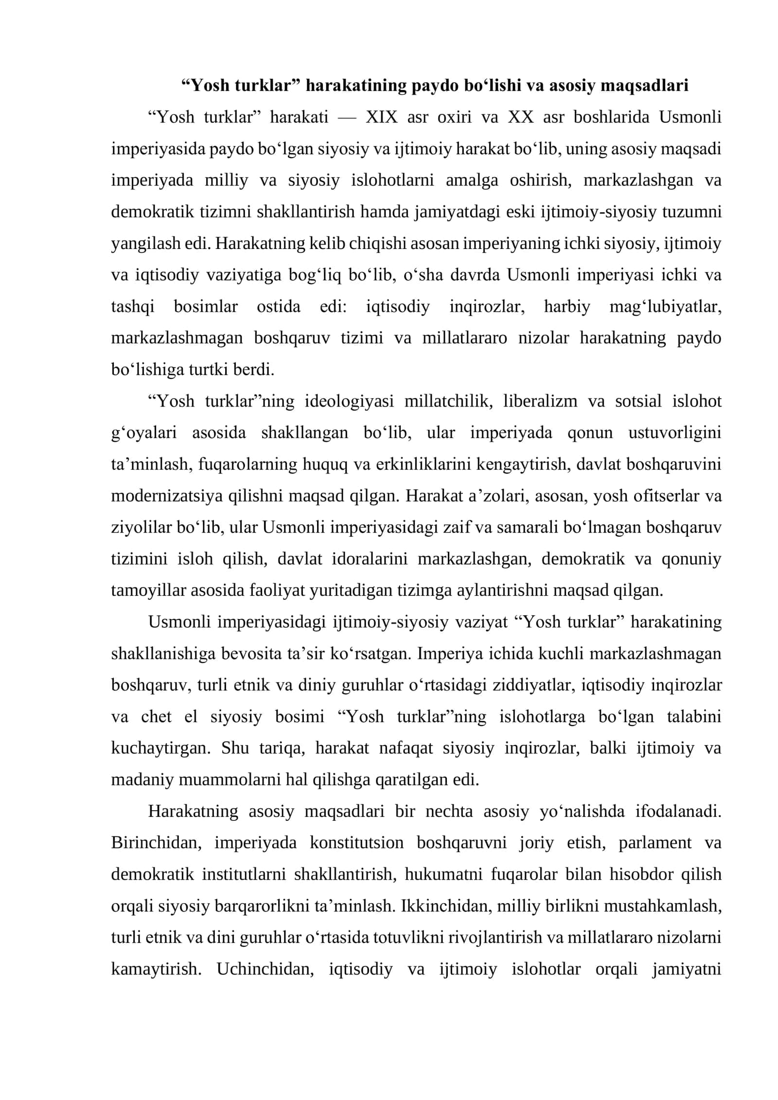 YOSH TURKLARNING HOKIMIYAT TEPASIGA KELISHI 3