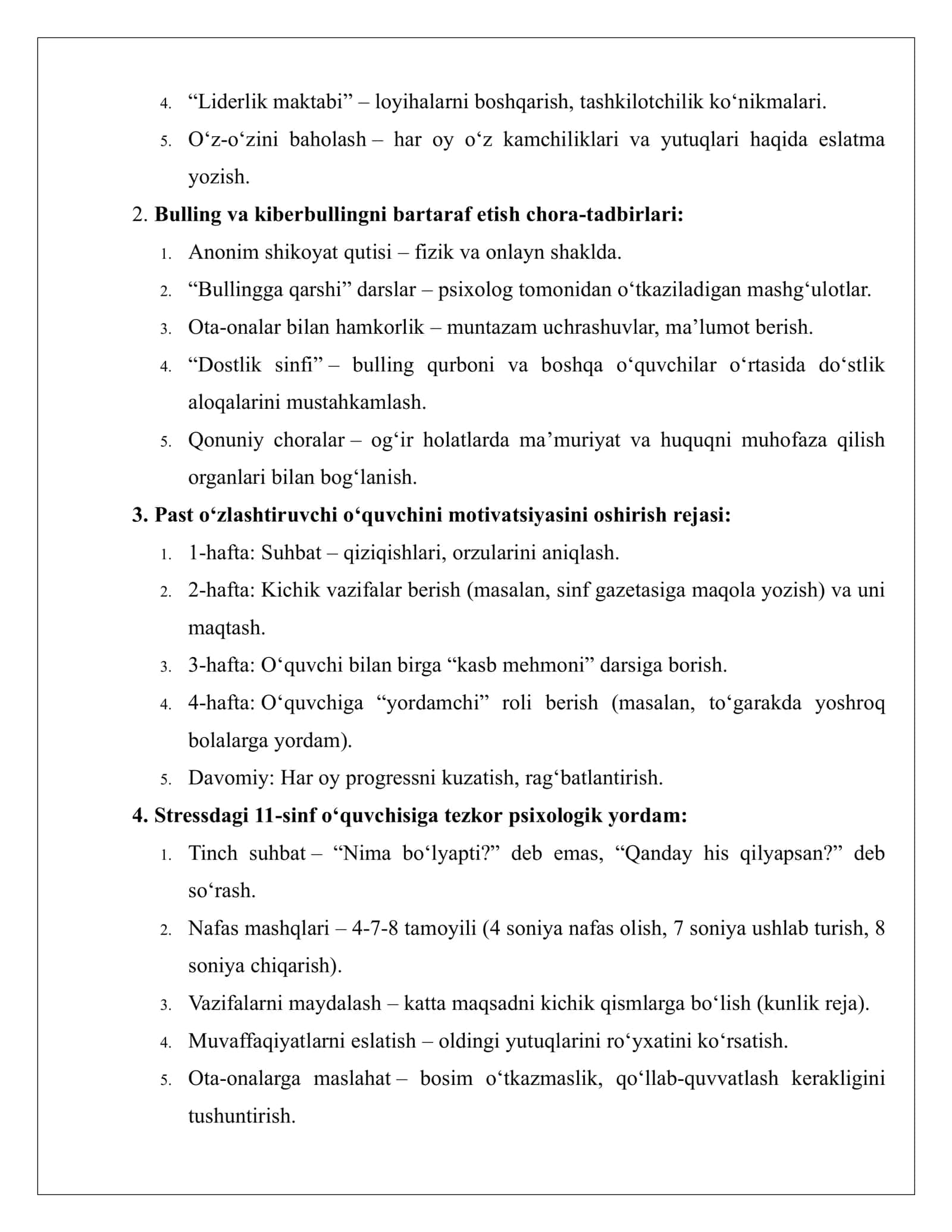 Maktab maslahatchisi suhbat baza 2025-2026 .savollariga javoblar 3